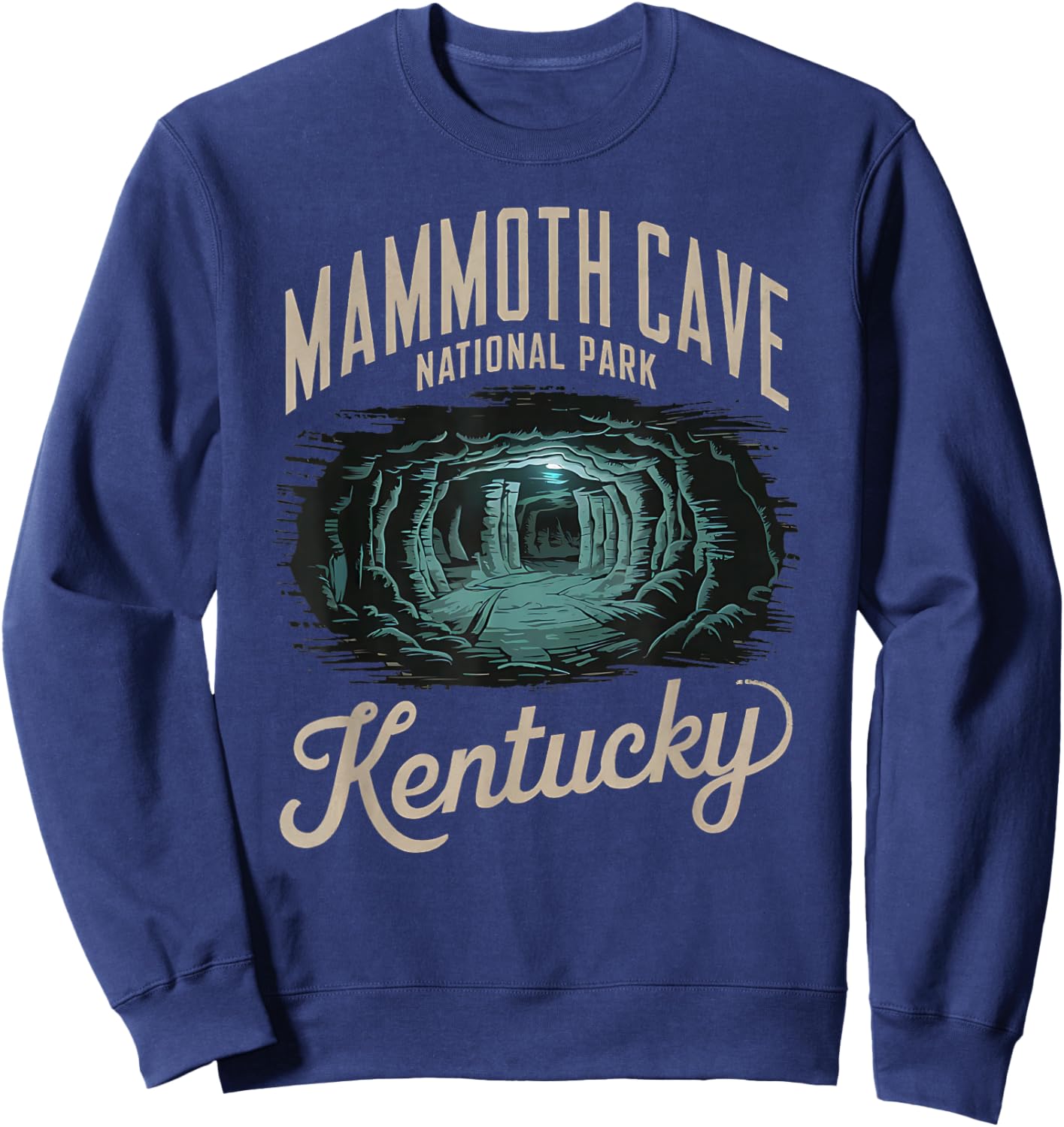 Explore Magnificent Mammoth Cave National Park Kentucky Sweatshirt - Sweatshirt | Navy