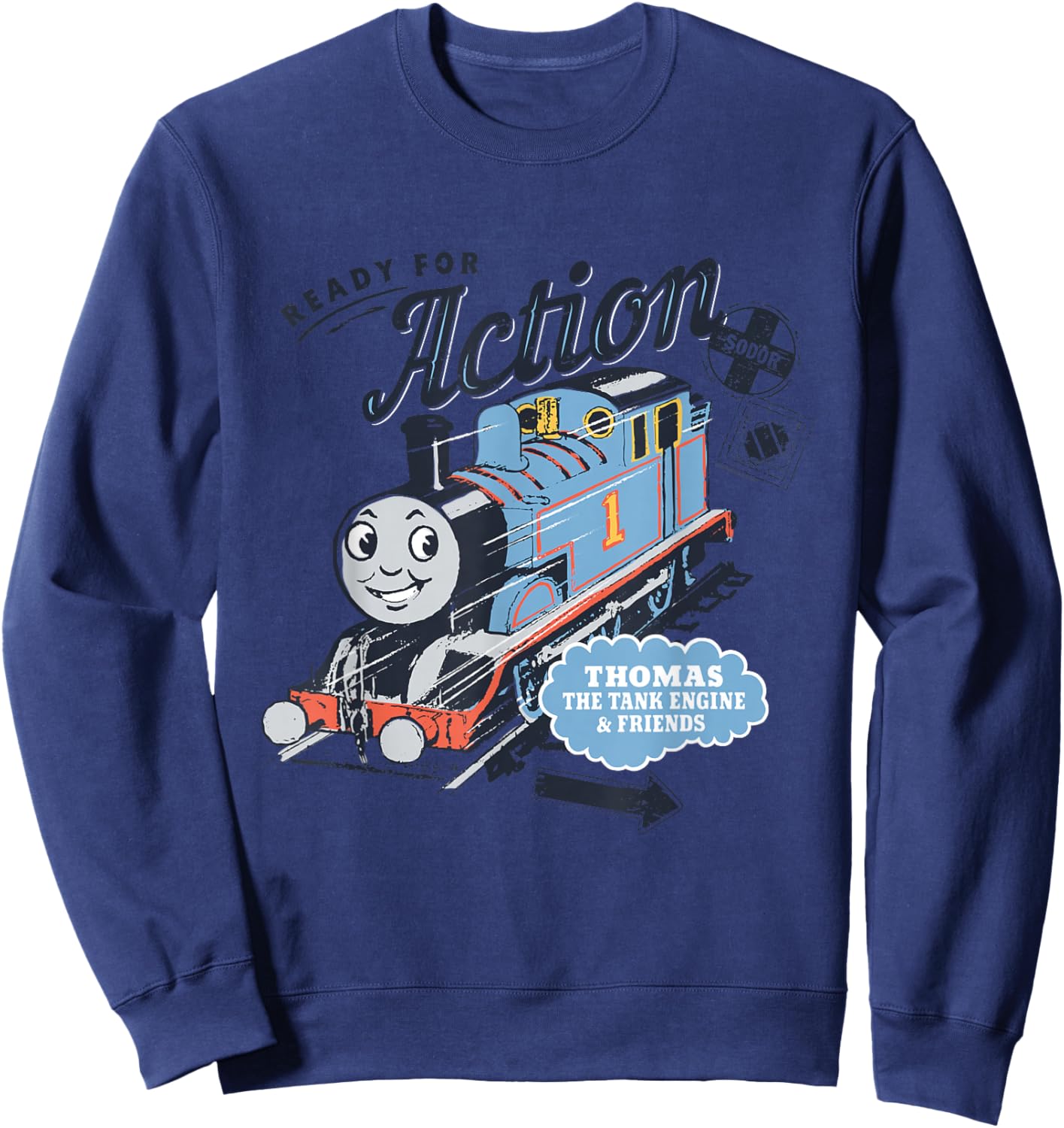 Thomas & Friends Ready for Action Sweatshirt - Sweatshirt | Navy