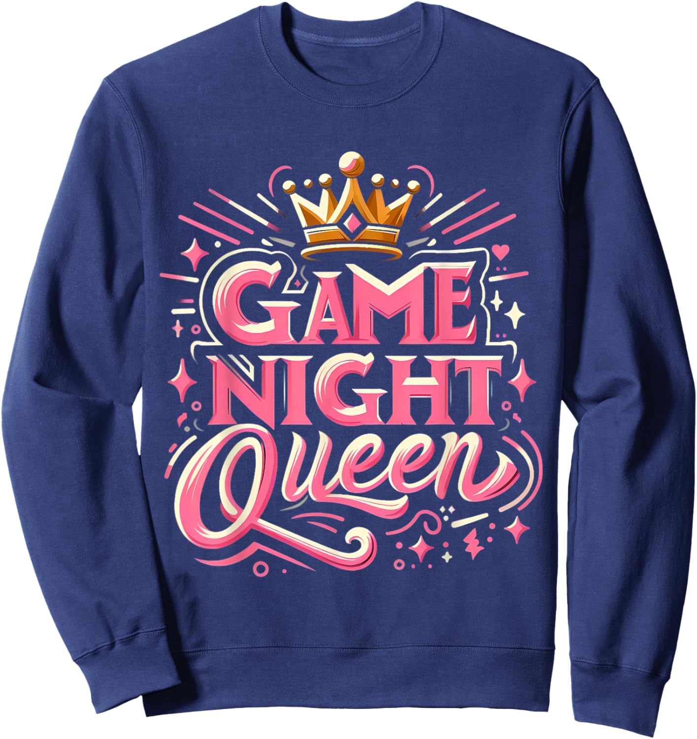 Game Night Queen Boardgame Lover Board Game Player Sweatshirt - Sweatshirt | Navy