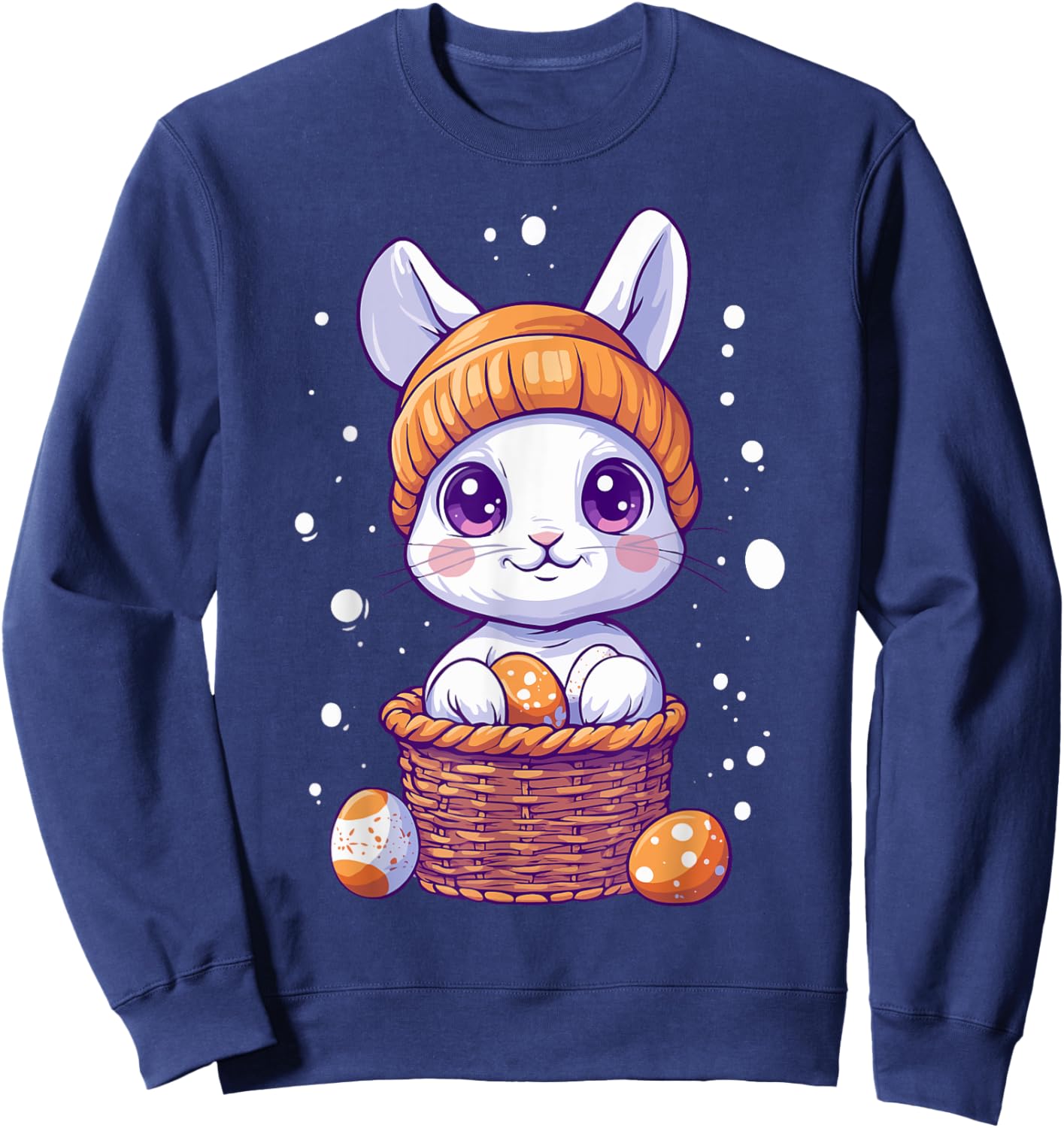 Easter Rabbit Costume Kids Girls Boys Decor Easter Bunny Sweatshirt - Sweatshirt | Navy