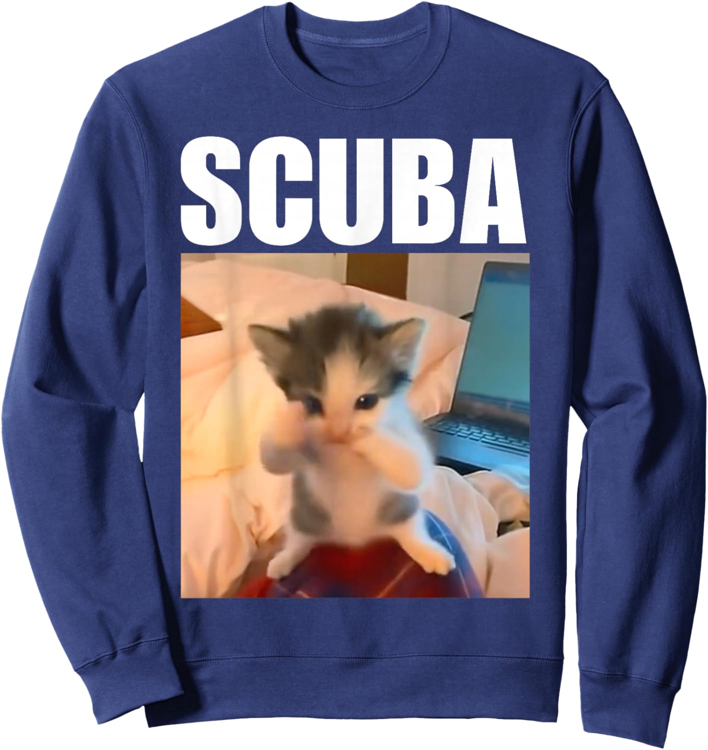 Scuba Dance Meme Sweatshirt - Sweatshirt | Navy