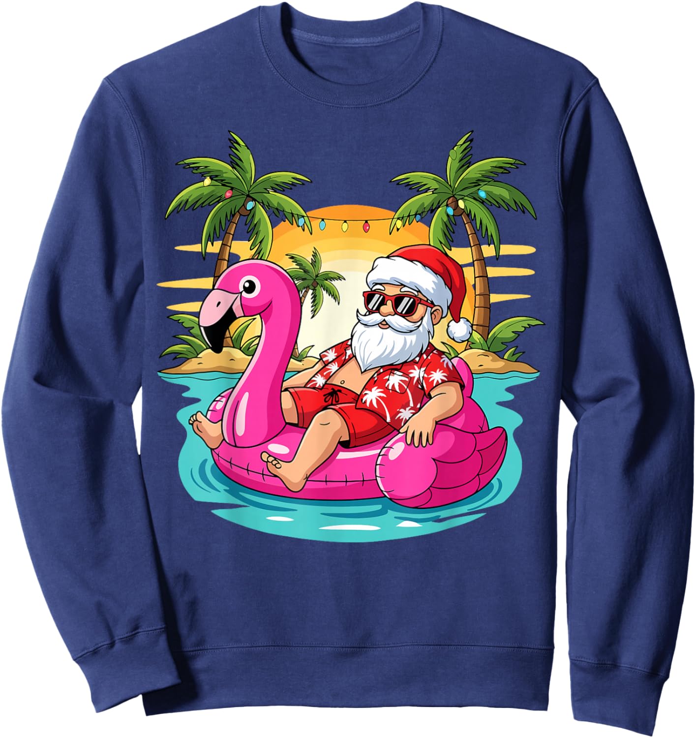 Amazing Xmas Christmas July Summer Design Sweatshirt - Sweatshirt | Navy