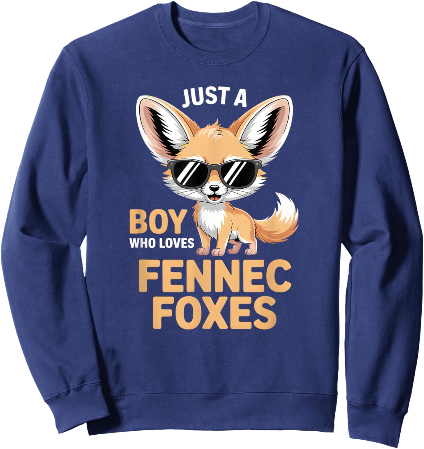 Boys Fennec Fox Sweatshirt - Sweatshirt | Navy