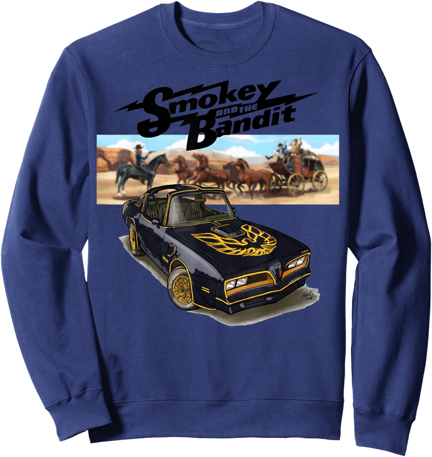 Bandit Trans Am WS6 4thgen 1977 1978 1970 Muscle Cars Sweatshirt - Sweatshirt | Navy