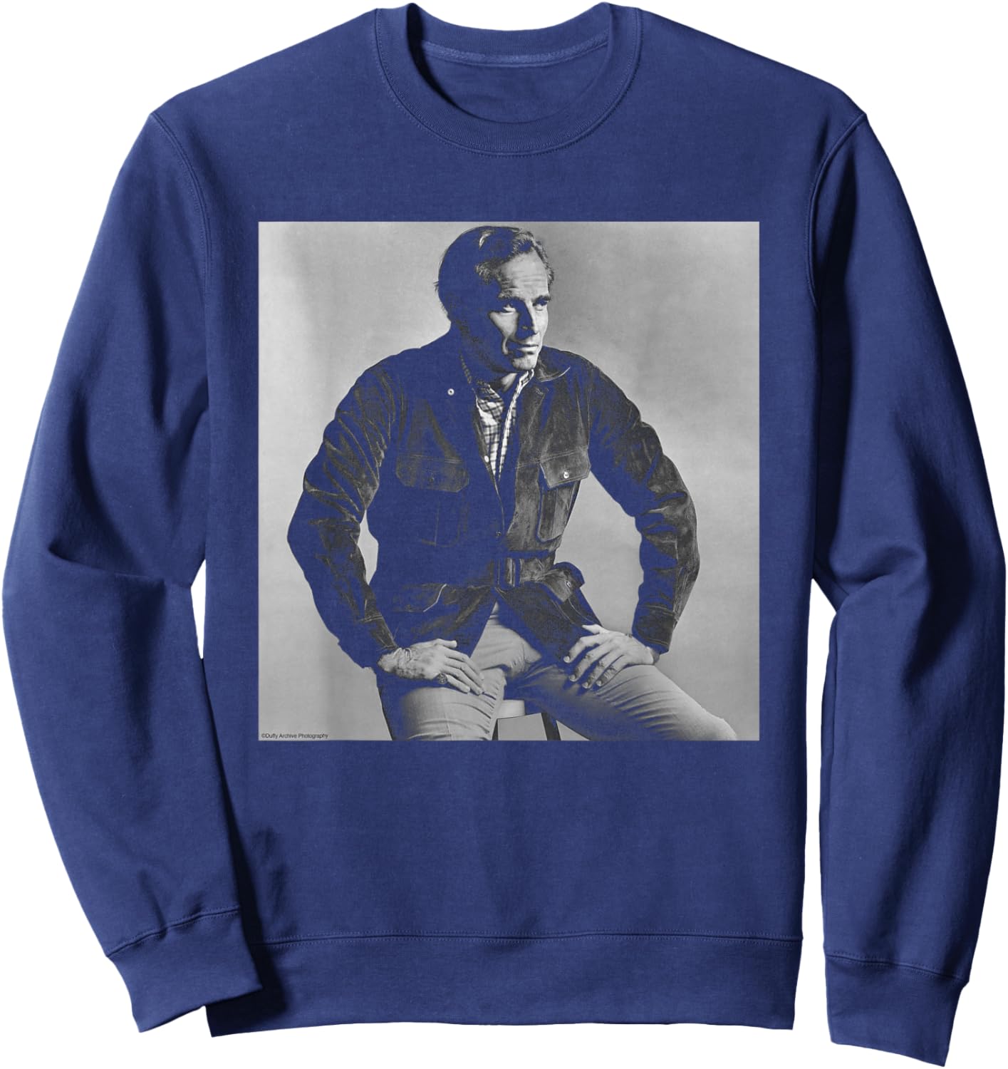 Ben-Hur Actor Charlton Heston Duffy Archive Photography Sweatshirt - Sweatshirt | Navy