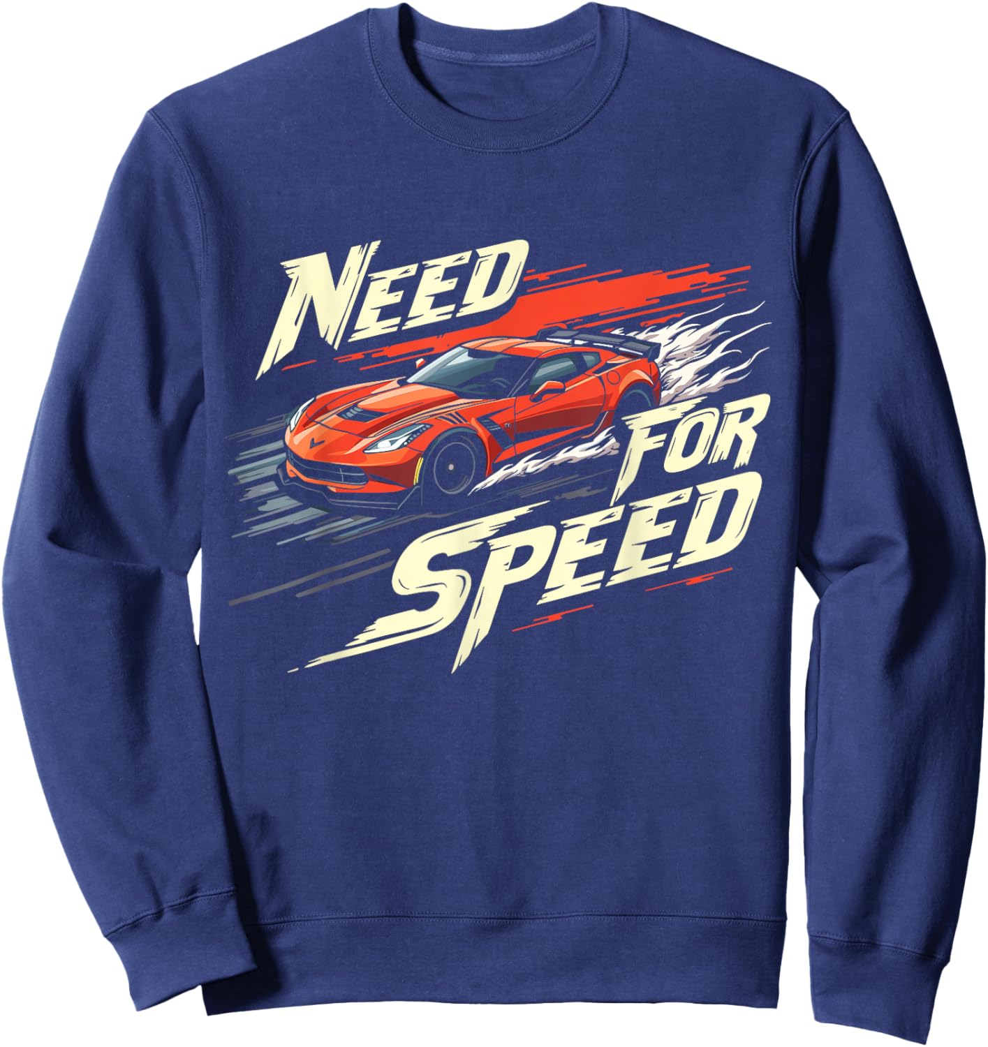 Need for Speed High-Octane Racing Graphic Design Sweatshirt - Sweatshirt | Navy