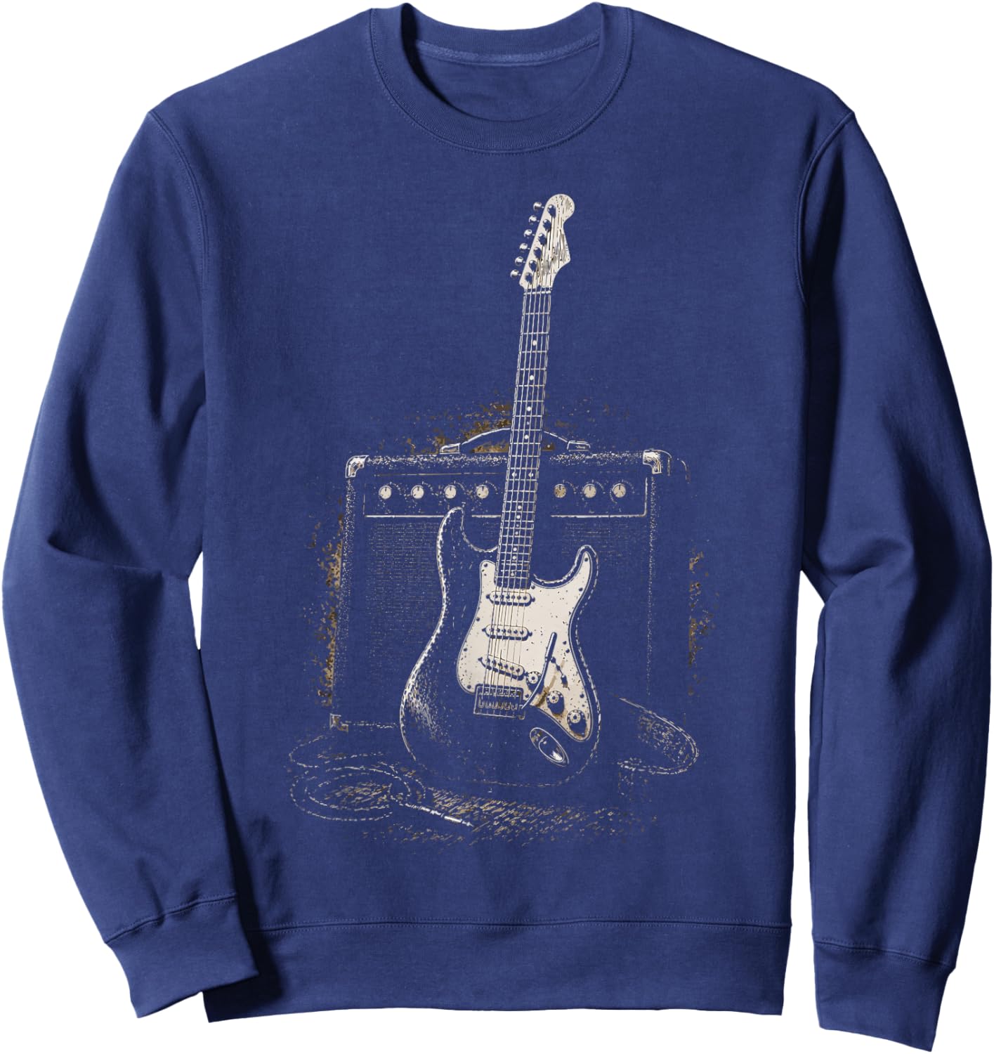 Timeless Electric Guitar Amp Classic Rock Music Lover Sweatshirt - Sweatshirt | Navy