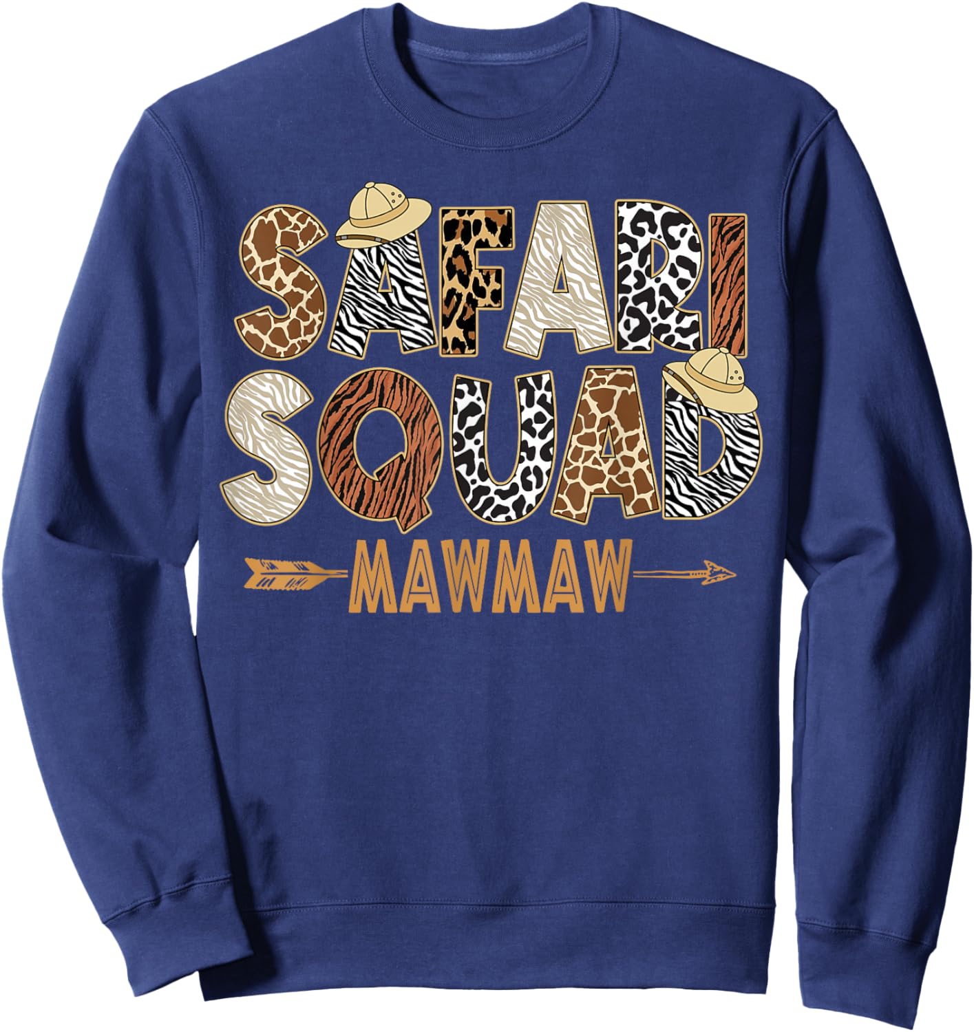 Safari Zoo Safari Squad Mawmaw of Birthday Boy Girl Sweatshirt - Sweatshirt | Navy