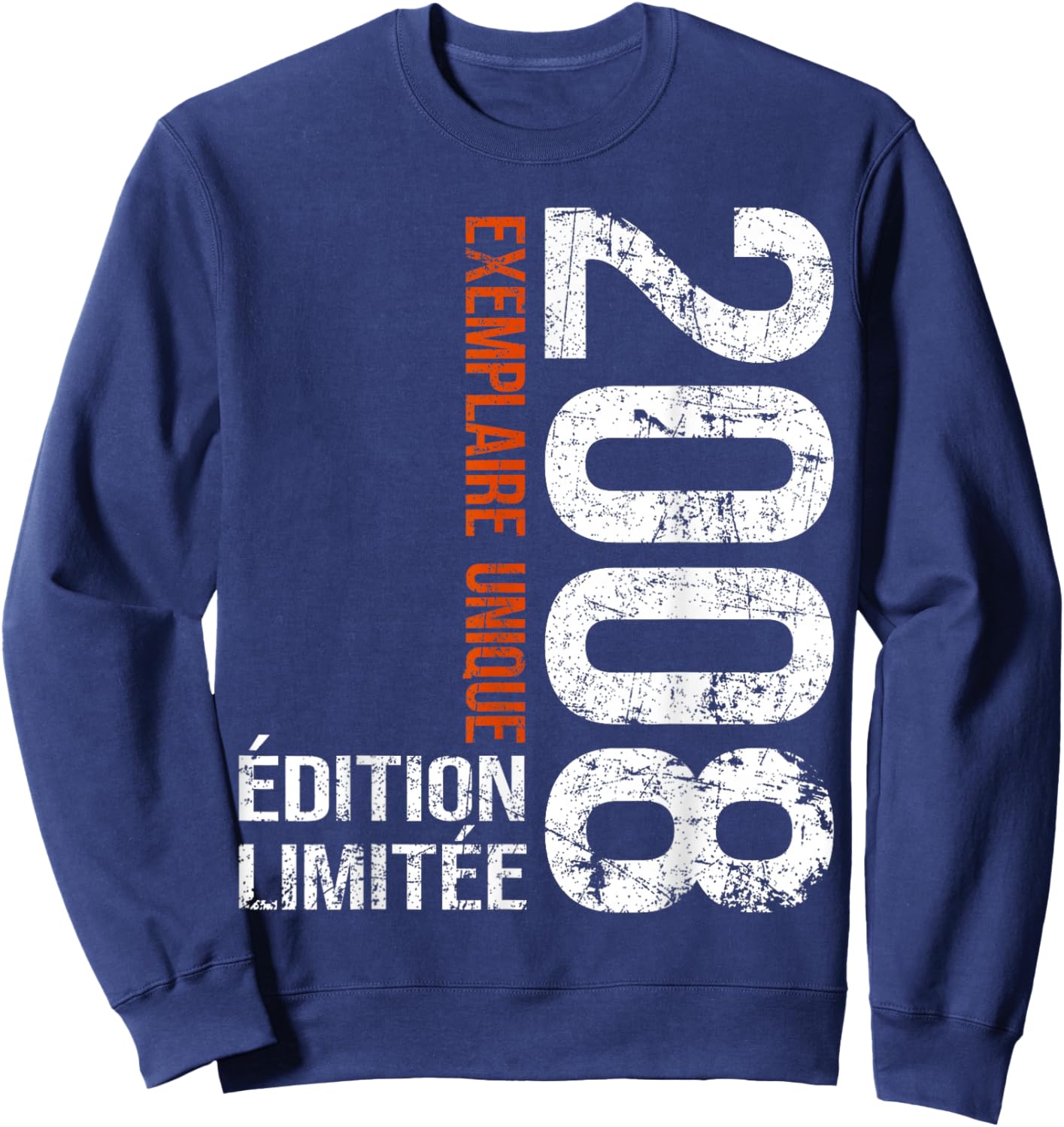 Vintage 2008 Gift 18 Years Boy Birthday Humour Sweatshirt - Sweatshirt | Navy