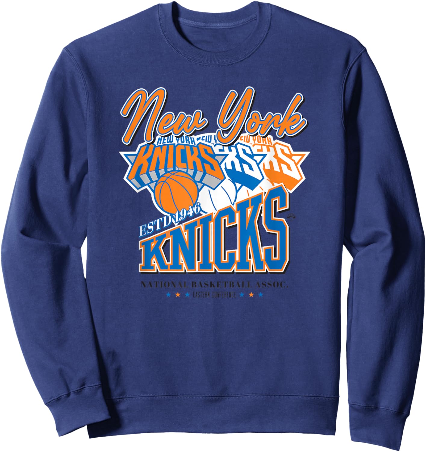NBA Official New York Knicks Triple Threat Sweatshirt - Sweatshirt | Navy