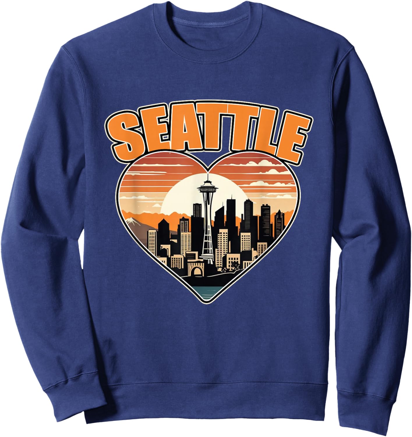 Seattle Washington State USA Men Women Kids Sweatshirt - Sweatshirt | Navy
