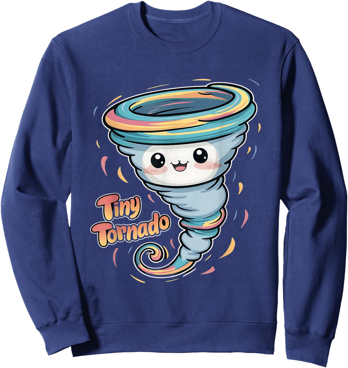 Cute Tiny Tornado for Messy Children And Toddlers Boy Girl Sweatshirt - Sweatshirt | Navy