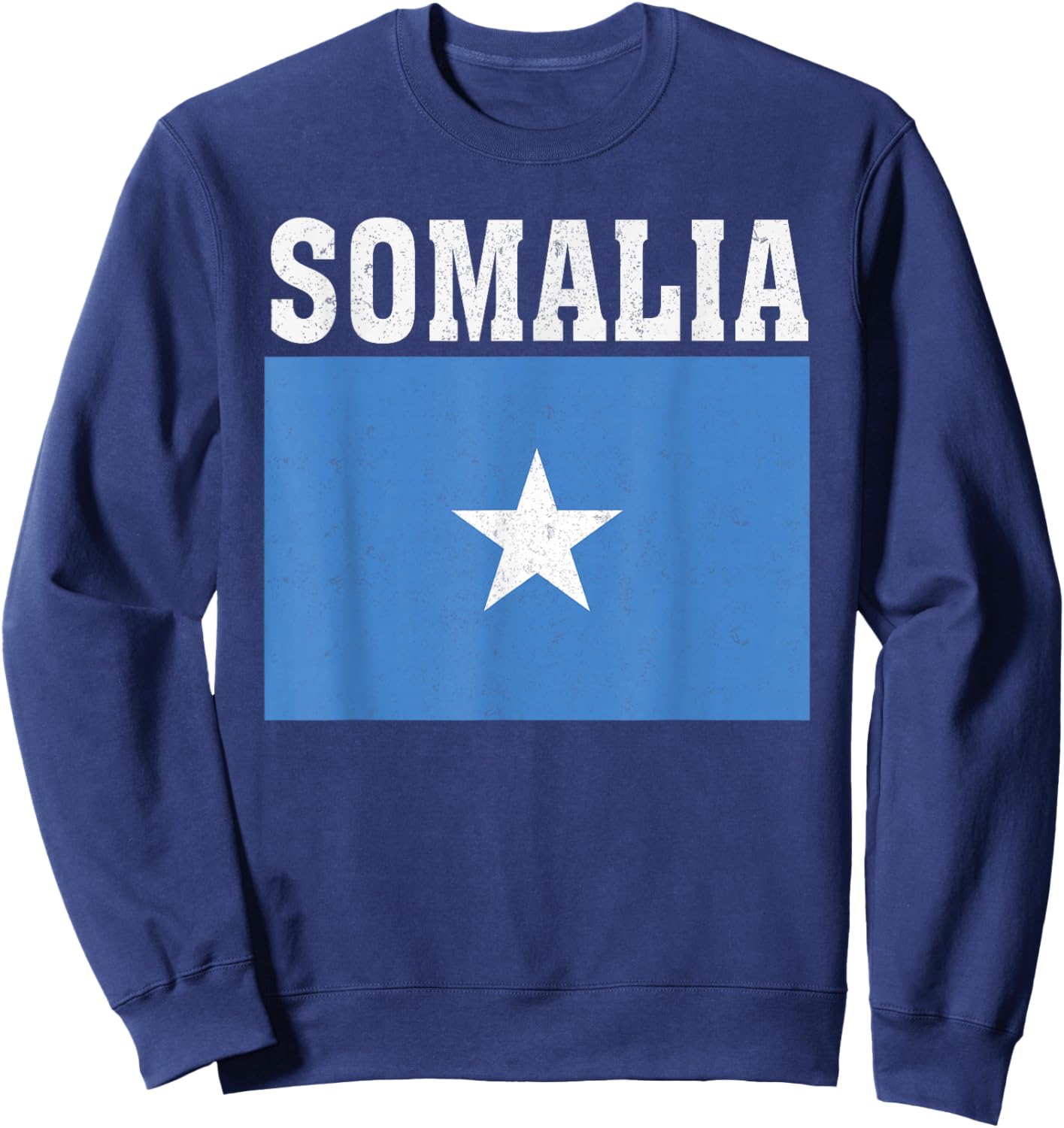 Somalia Flag Patriotic National Roots Souvenir Sweatshirt - Sweatshirt | Navy