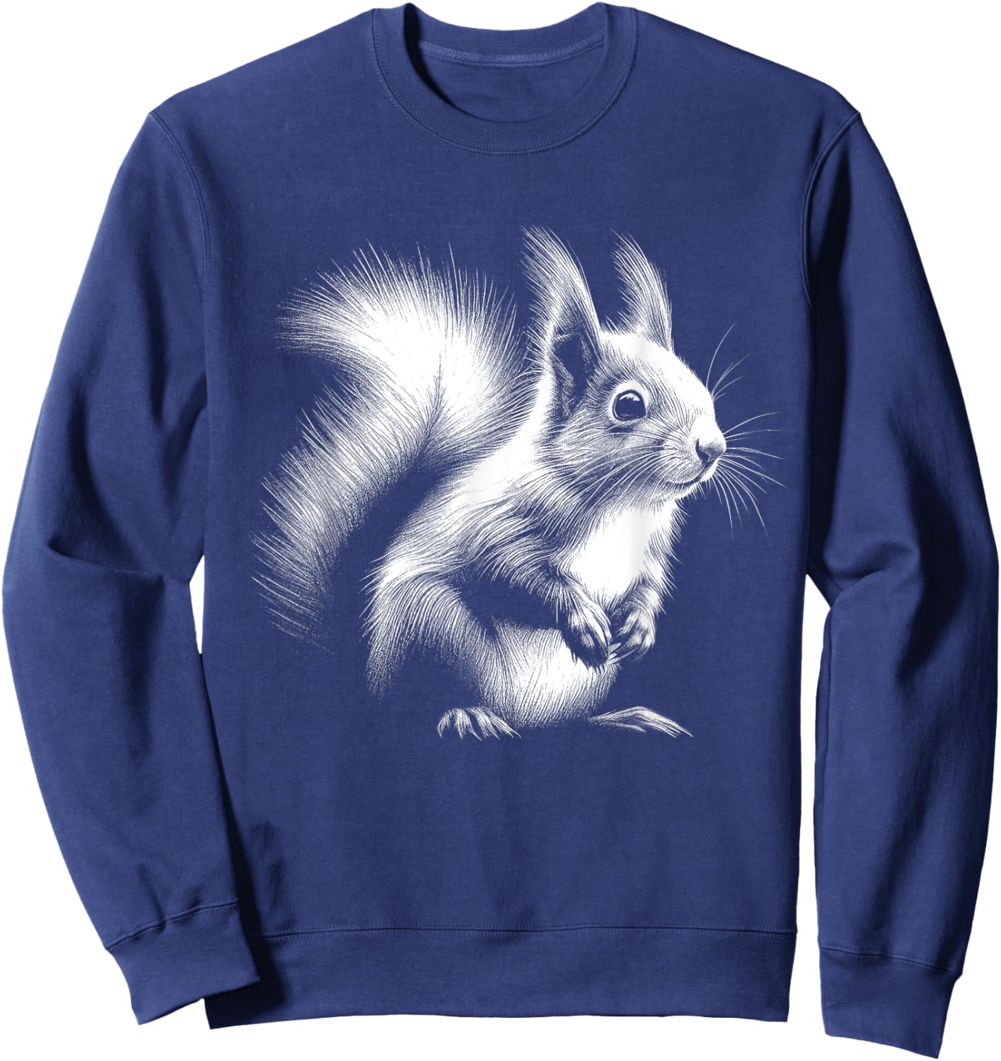 Squirrel Lover Art Design Sweatshirt - Sweatshirt | Navy