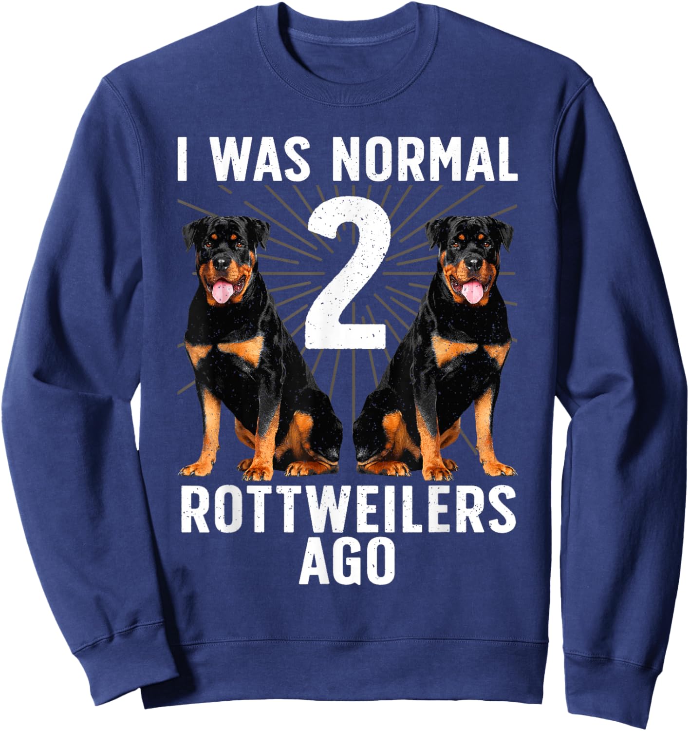 Funny Rottweiler Design Women Kids Rottweiler Lovers Sweatshirt - Sweatshirt | Navy