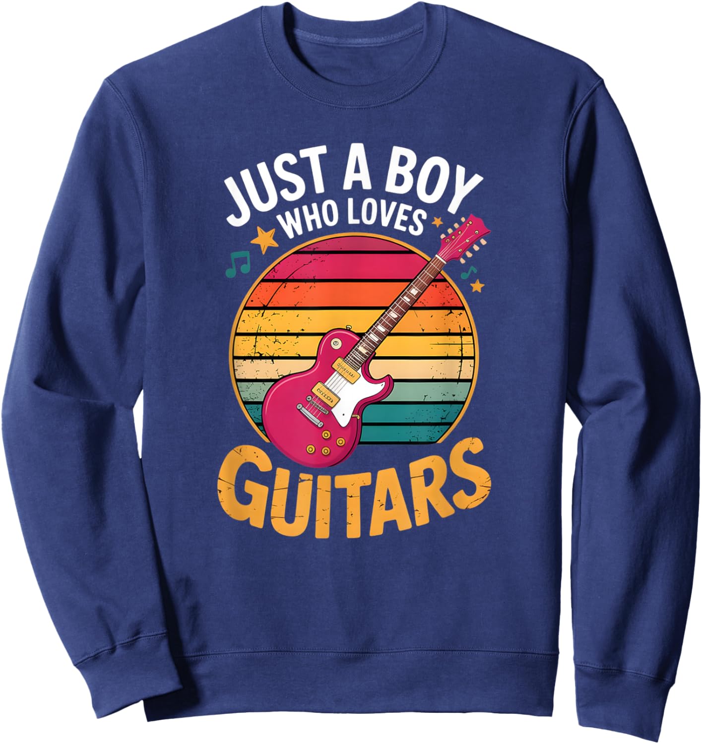 Boys Guitar Sweatshirt - Sweatshirt | Navy