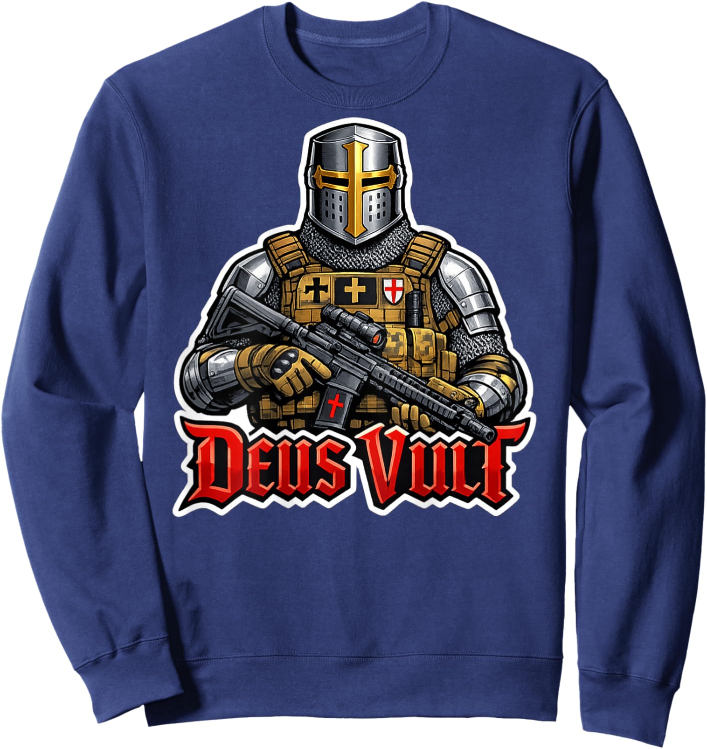 Deus Vult Sweatshirt - Sweatshirt | Navy