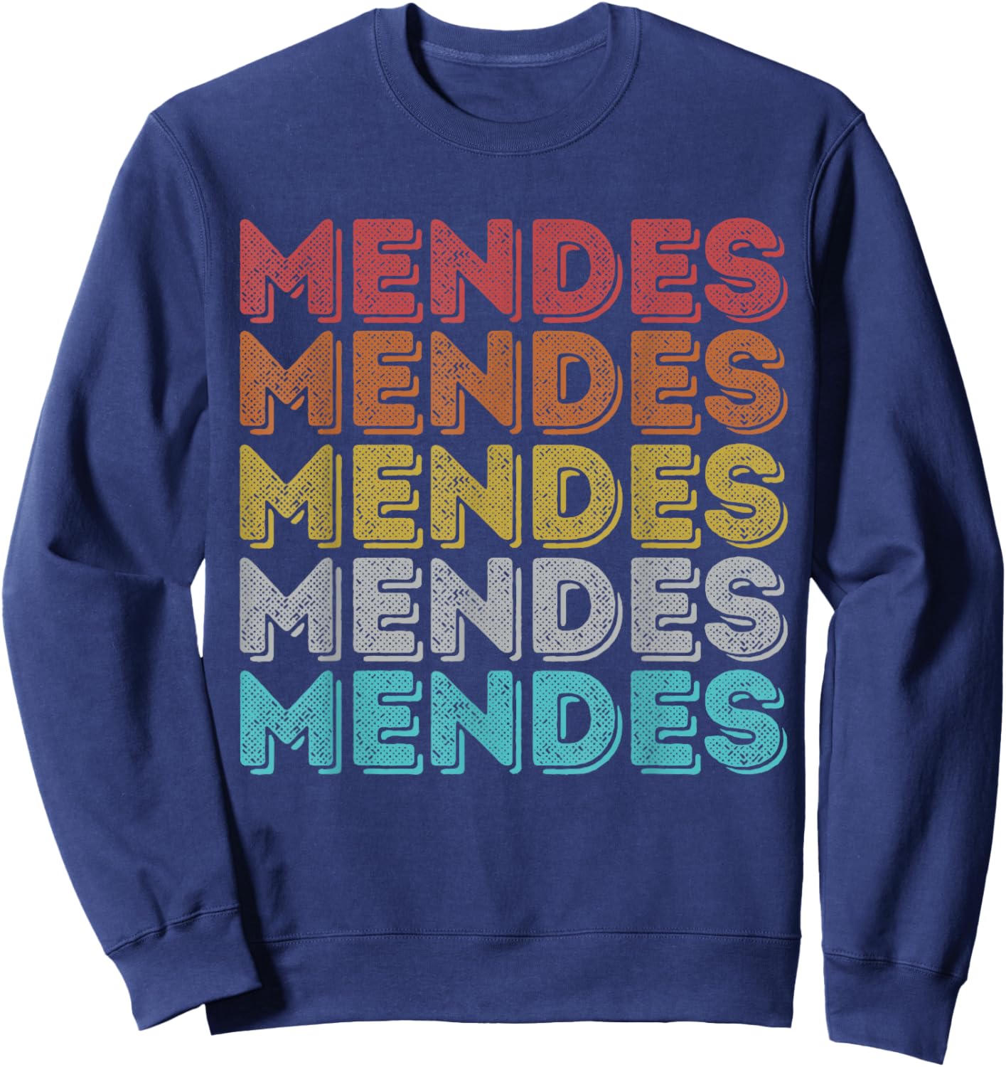 Vintage Retro Mendes Sweatshirt - Sweatshirt | Navy