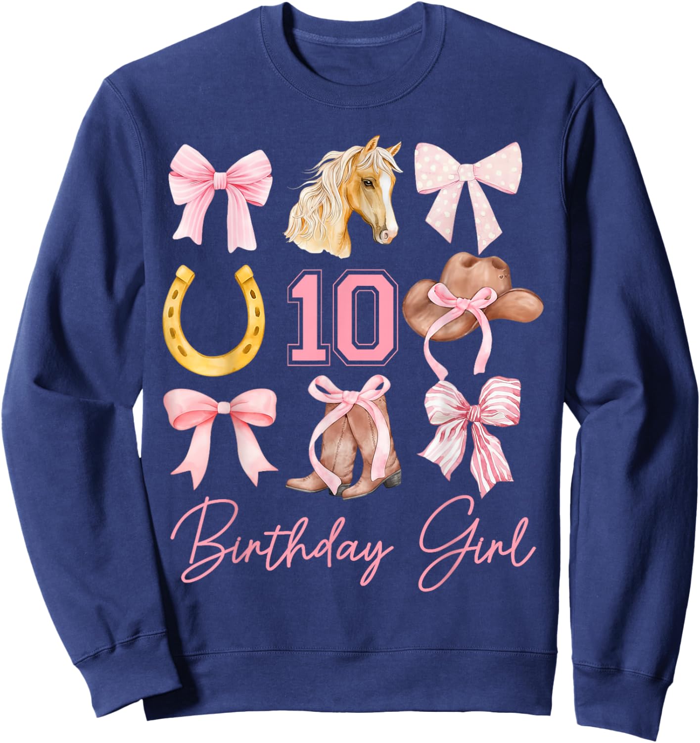 10 Year Old Western Sweatshirt - Sweatshirt | Navy
