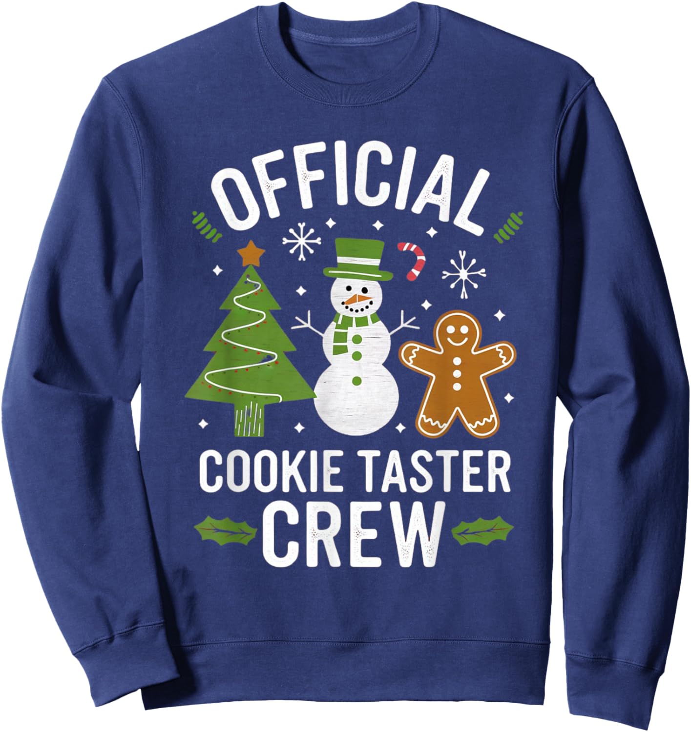 Official Christmas Cookie Tester Taster Baking Crew Toddler Sweatshirt - Sweatshirt | Navy