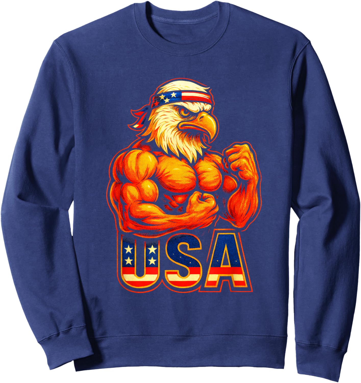 USA - American Bald Eagle Patriotic Pride Sweatshirt - Sweatshirt | Navy