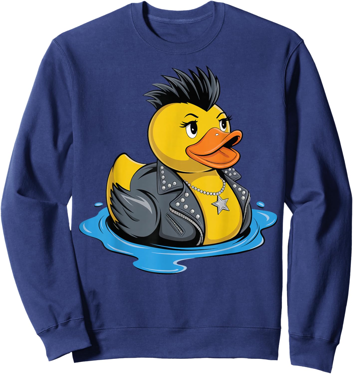 Rubber Duck Punk Sweatshirt - Sweatshirt | Navy