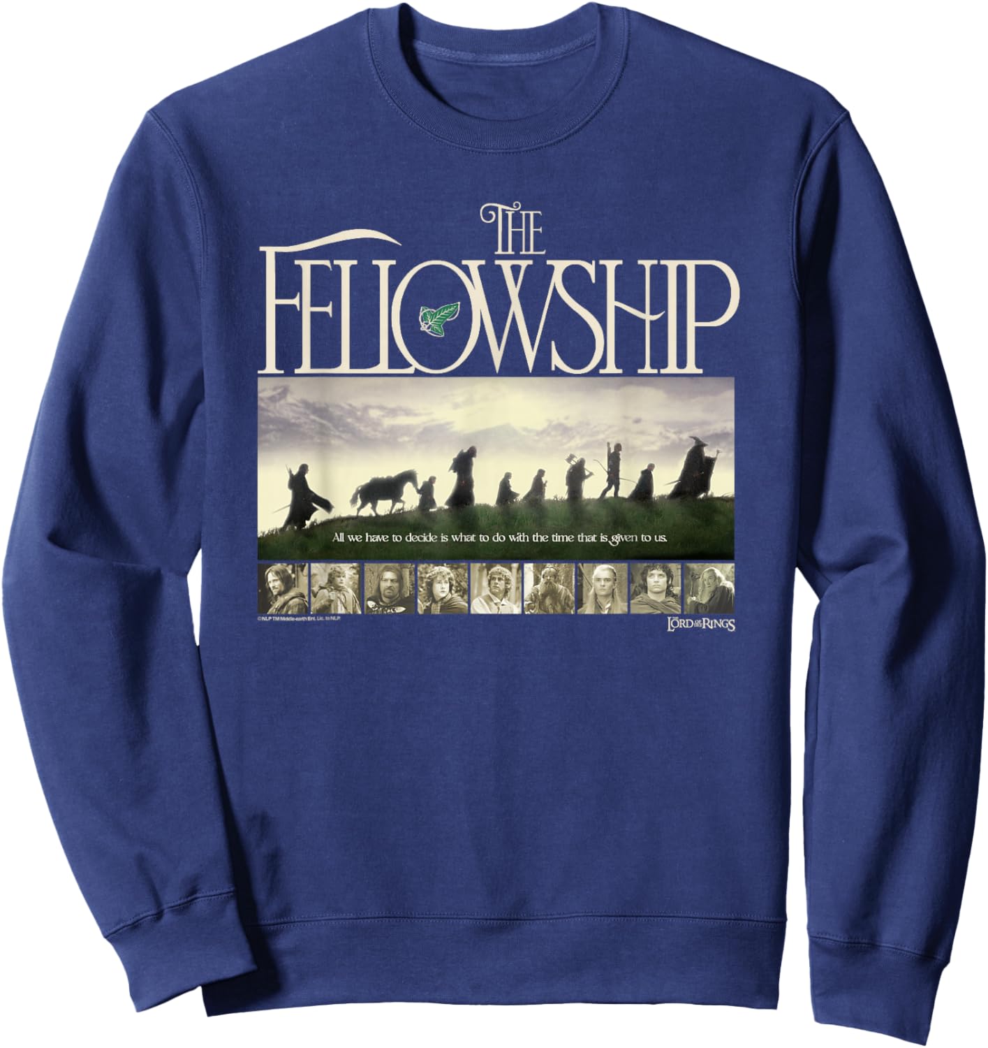 The Lord of the Rings The Fellowship Walking Silhouettes Sweatshirt - Sweatshirt | Navy