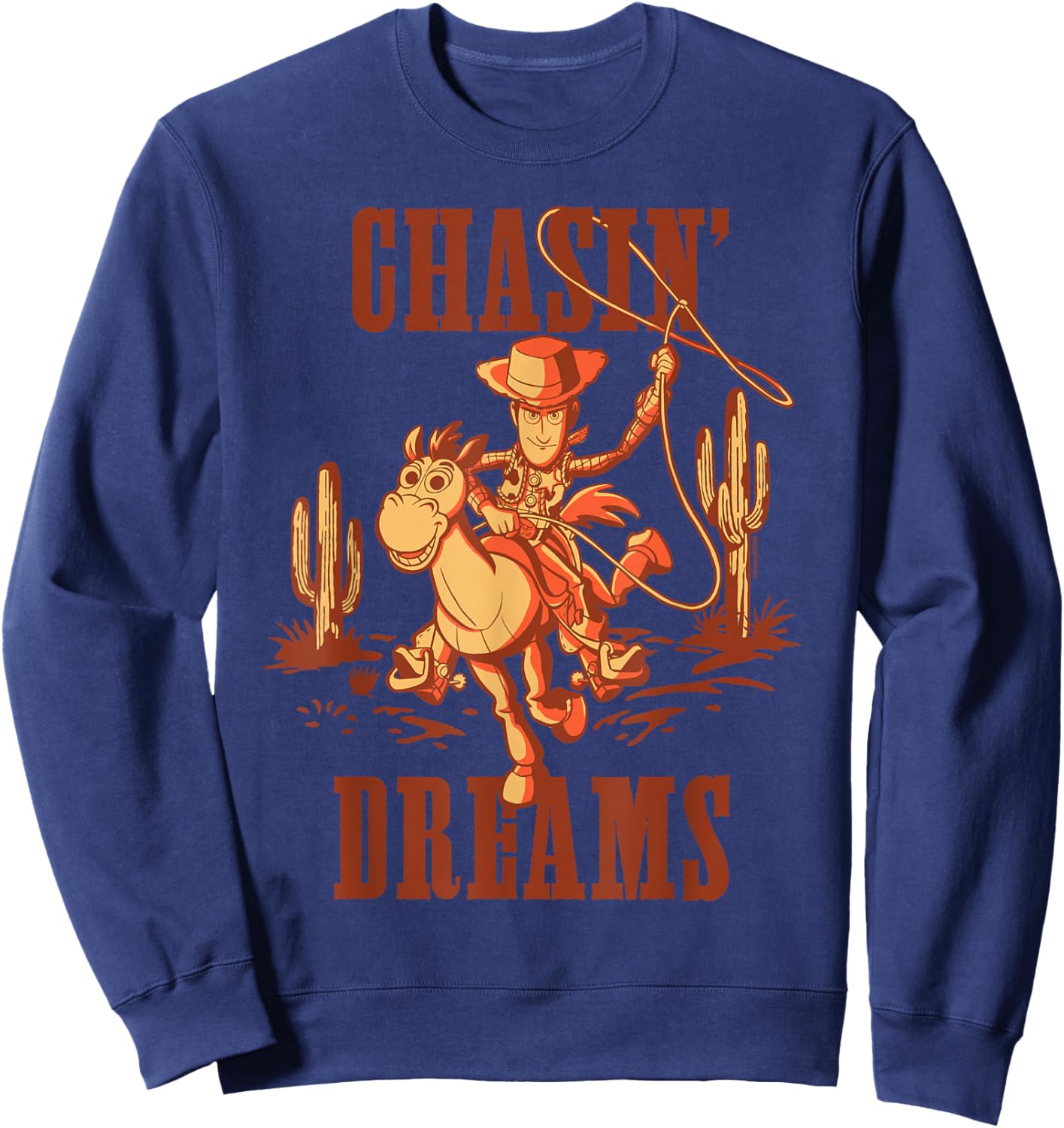 Disney and Pixar's Toy Story Woody & Bullseye Chasin' Dreams Sweatshirt - Sweatshirt | Navy