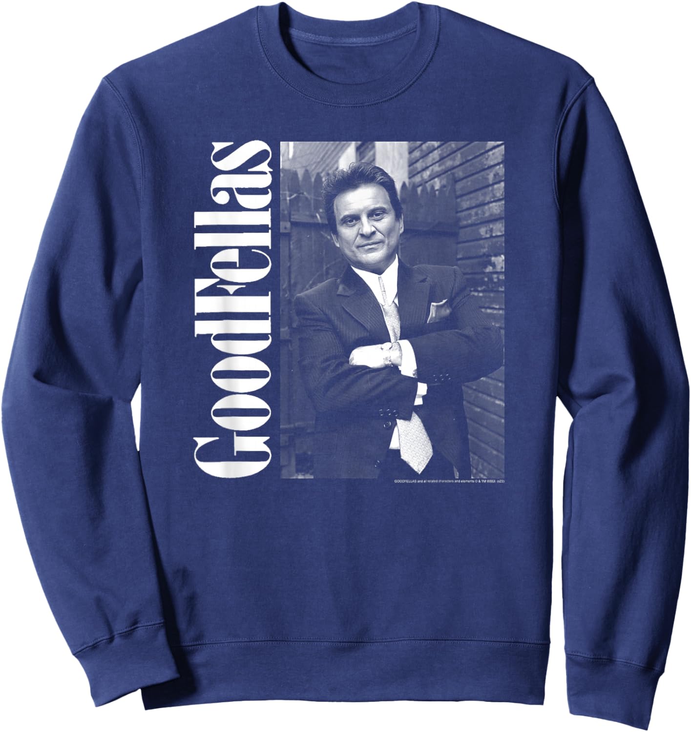 Goodfellas Black and White Tommy Portrait Movie Sweatshirt - Sweatshirt | Navy