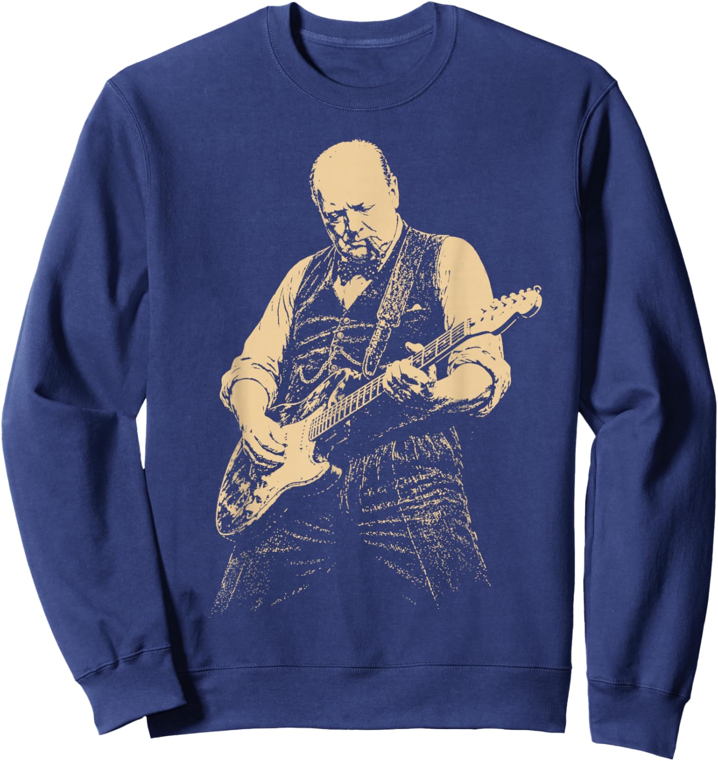 Winston Churchill Guitare Vintage Sweatshirt - Sweatshirt | Navy