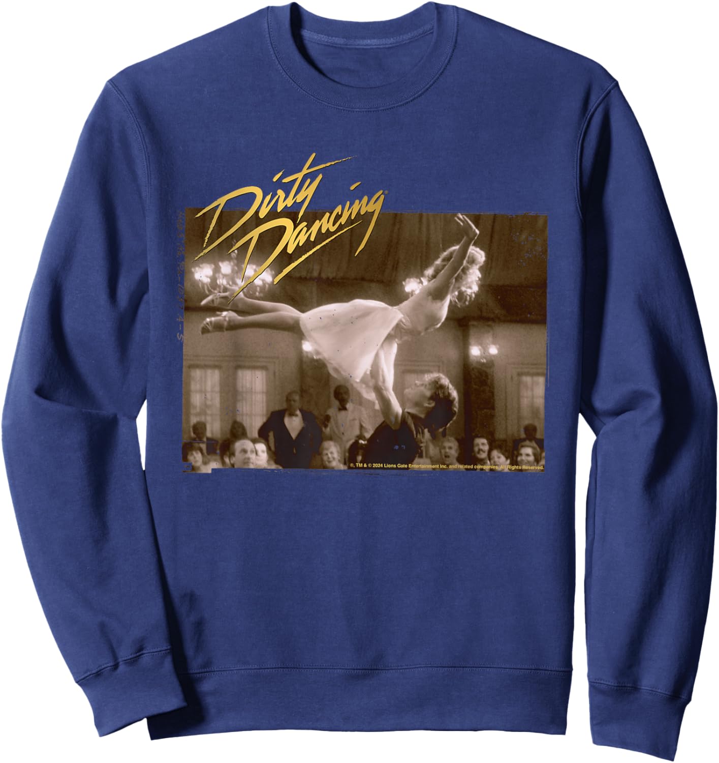 Dirty Dancing The Time Of My Life Lift Scene , grey, S Sweatshirt - Sweatshirt | Navy