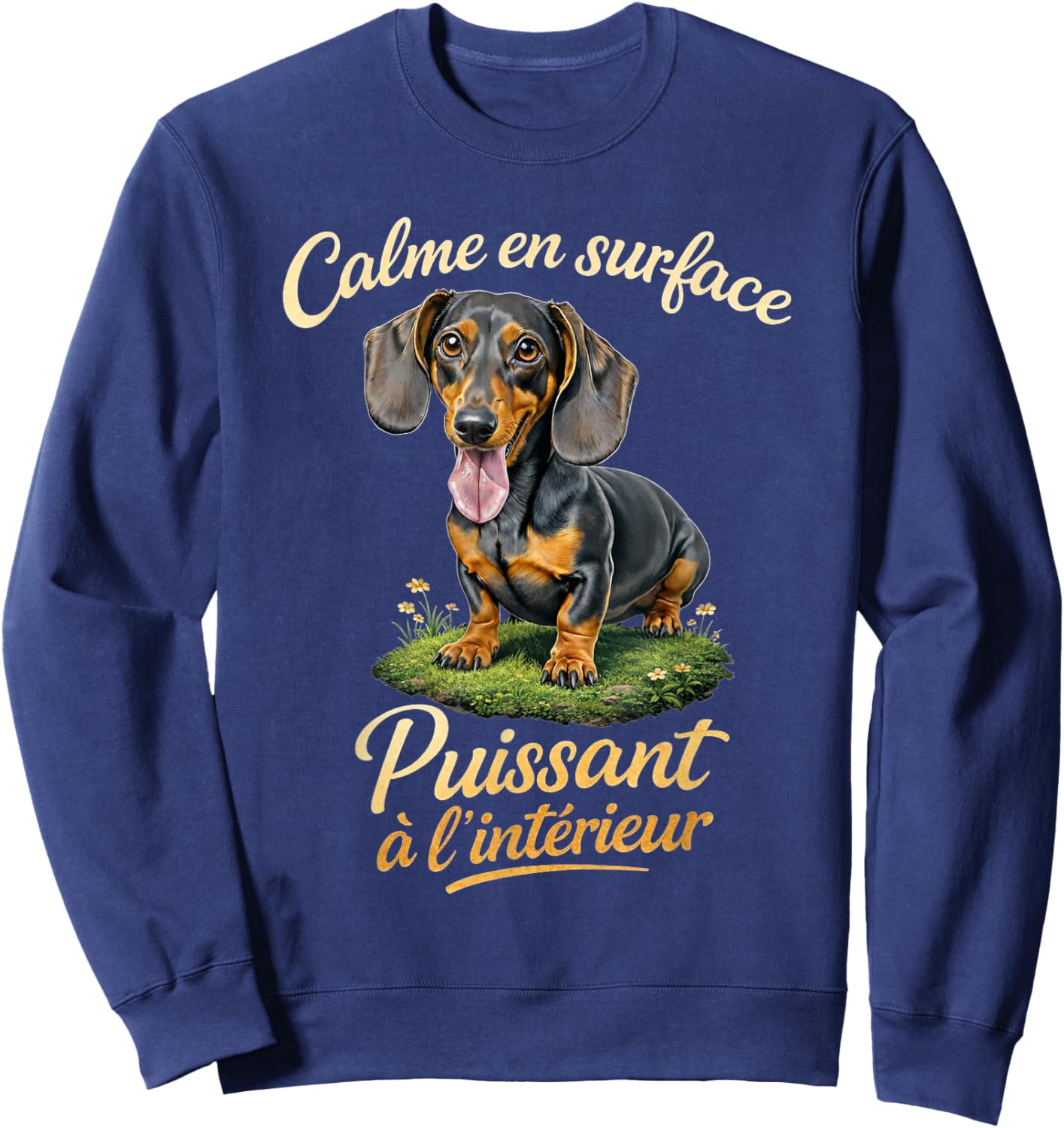 Idée Cadeau pour Fan de Chien et Amoureux de Teckel Sweatshirt - Sweatshirt | Navy