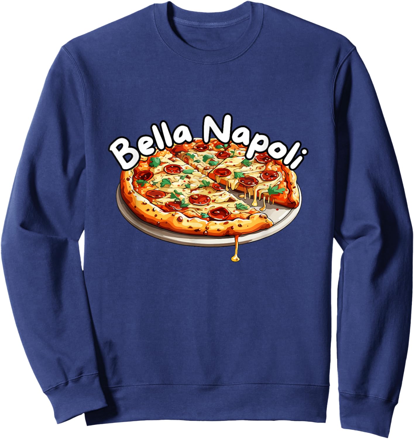 Bells Napoli Schlager Apres Ski Pizza Naples Hit Party Sweatshirt - Sweatshirt | Navy