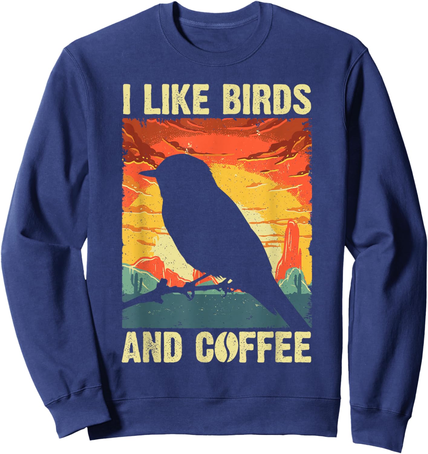 Best Bird Art Women Birding Nerd Birder Bird Watcher Sweatshirt - Sweatshirt | Navy