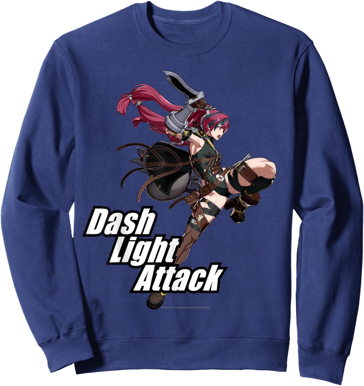 Granblue Fantasy Versus: Rising Dash Light Attack Meg Sweatshirt - Sweatshirt | Navy
