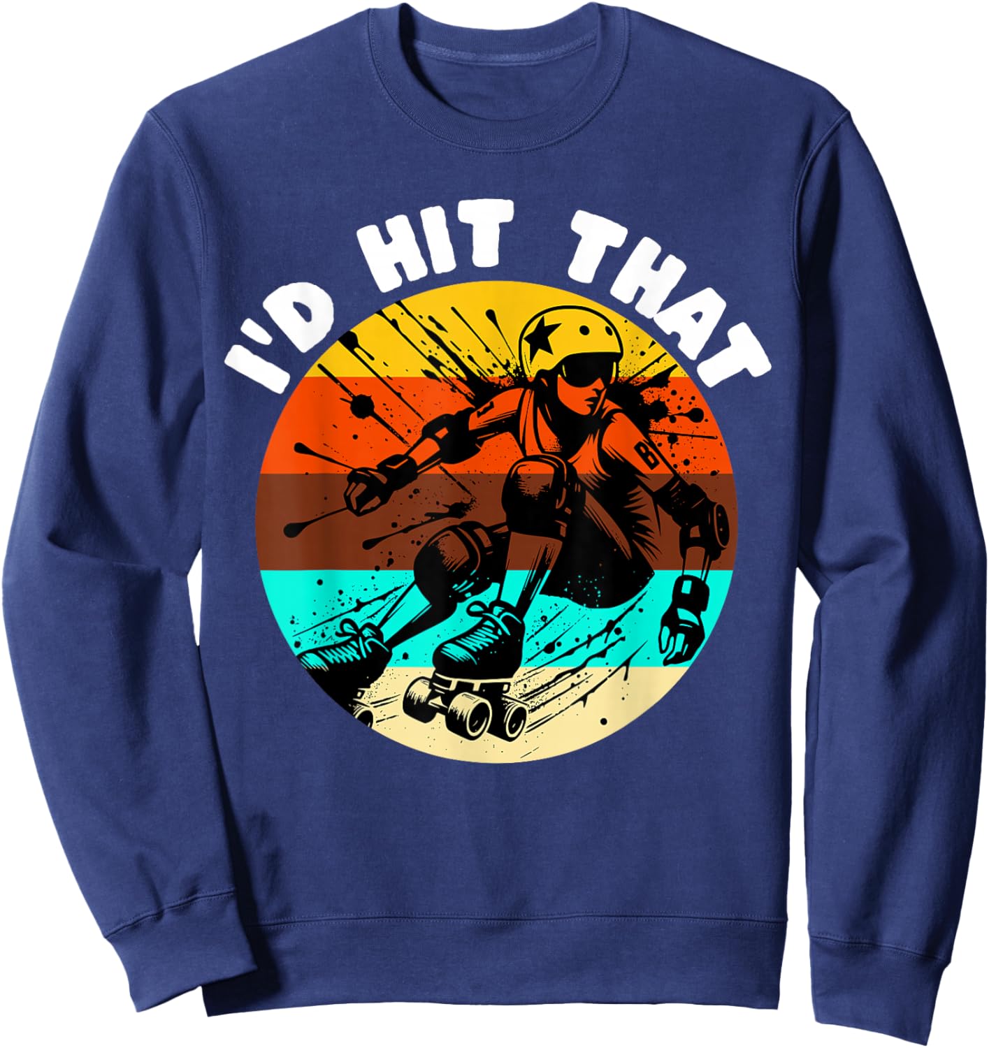 Roller Derby Player Roller Derby Sweatshirt - Sweatshirt | Navy