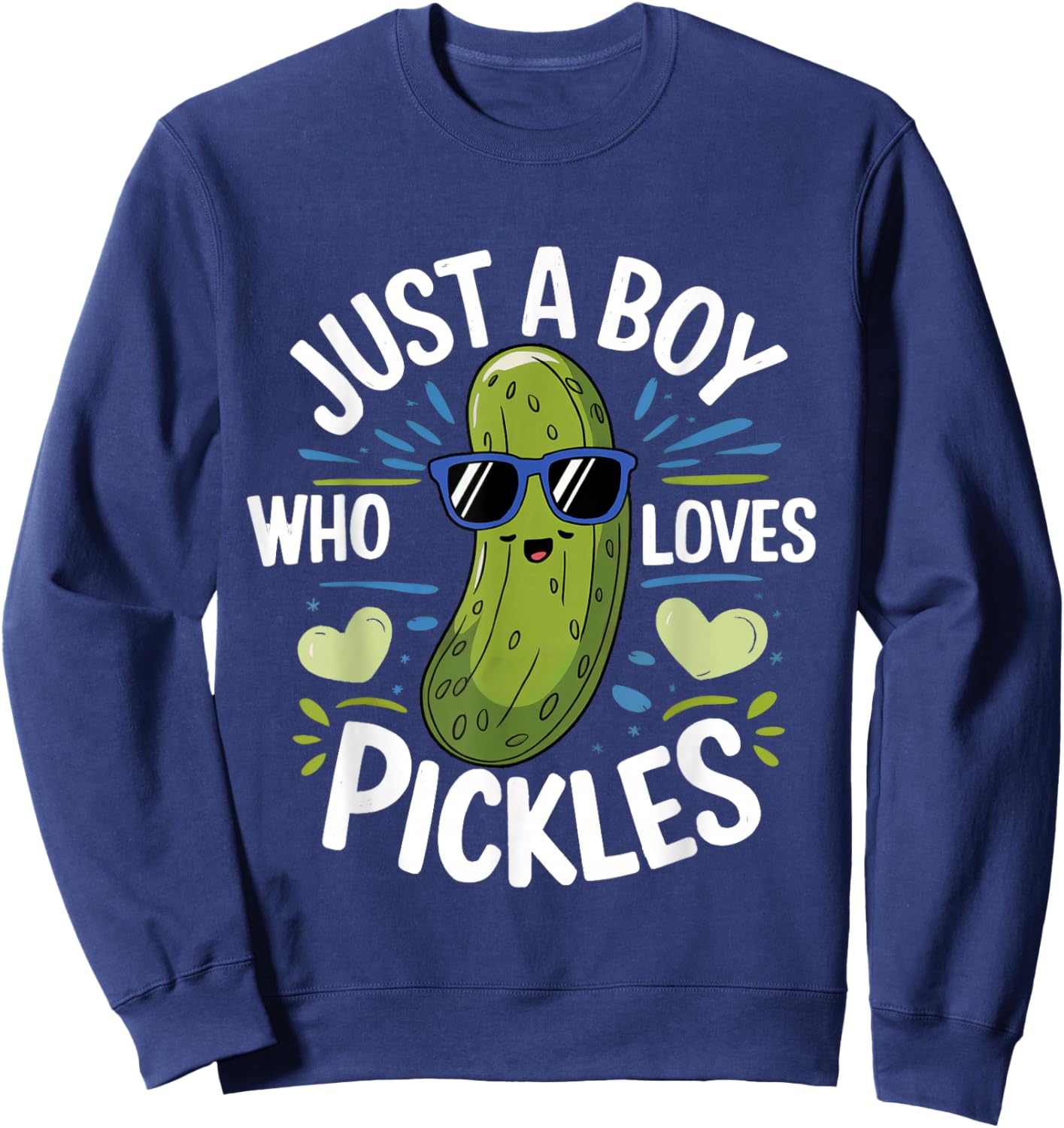 Just a Boy Who Loves Avocado Avocado Teen Boys Toddler Kid Sweatshirt - Sweatshirt | Navy