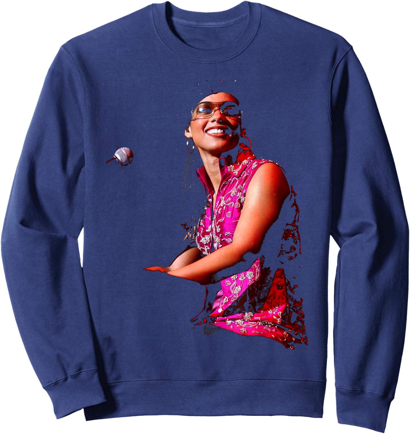 Chansons d'Alicia Keys dans A Minor Fallin' Singer 2002 Sweatshirt - Sweatshirt | Navy