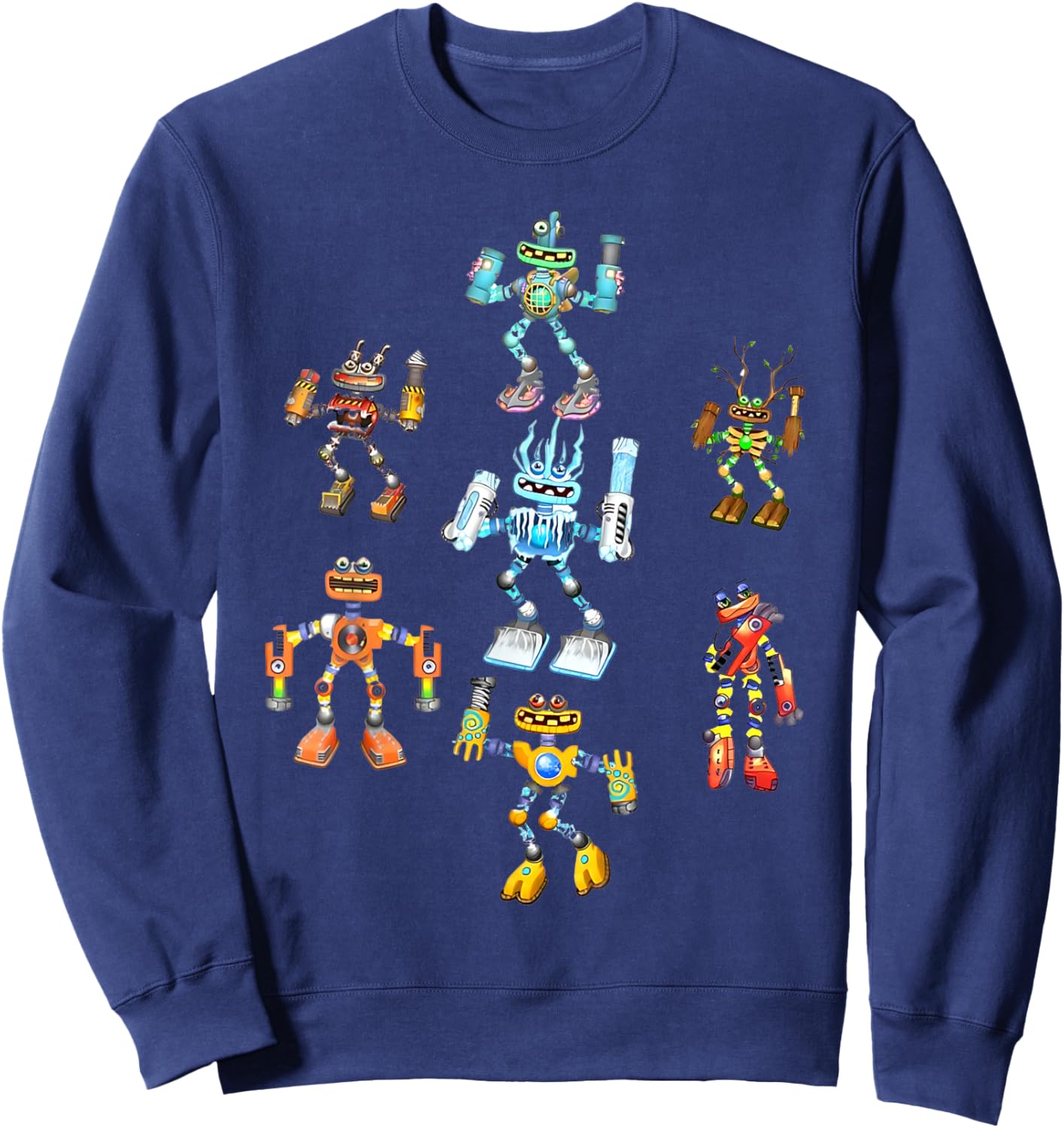 Singing Monsters Plush Robots Costume Sweatshirt - Sweatshirt | Navy