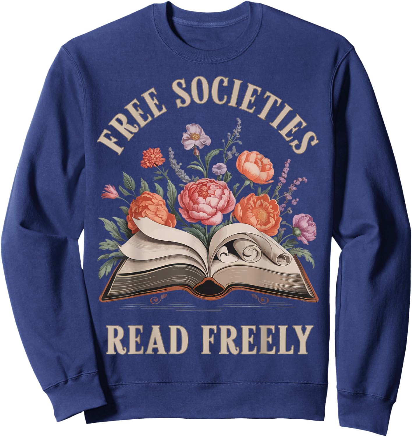 Free Societies Read Freely Sweatshirt - Sweatshirt | Navy