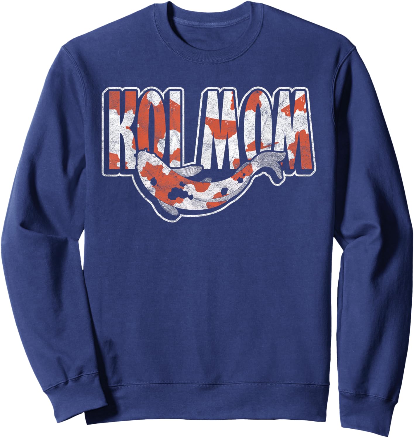 Koi Fish Ornamental Carp Koi Mom Sweatshirt - Sweatshirt | Navy