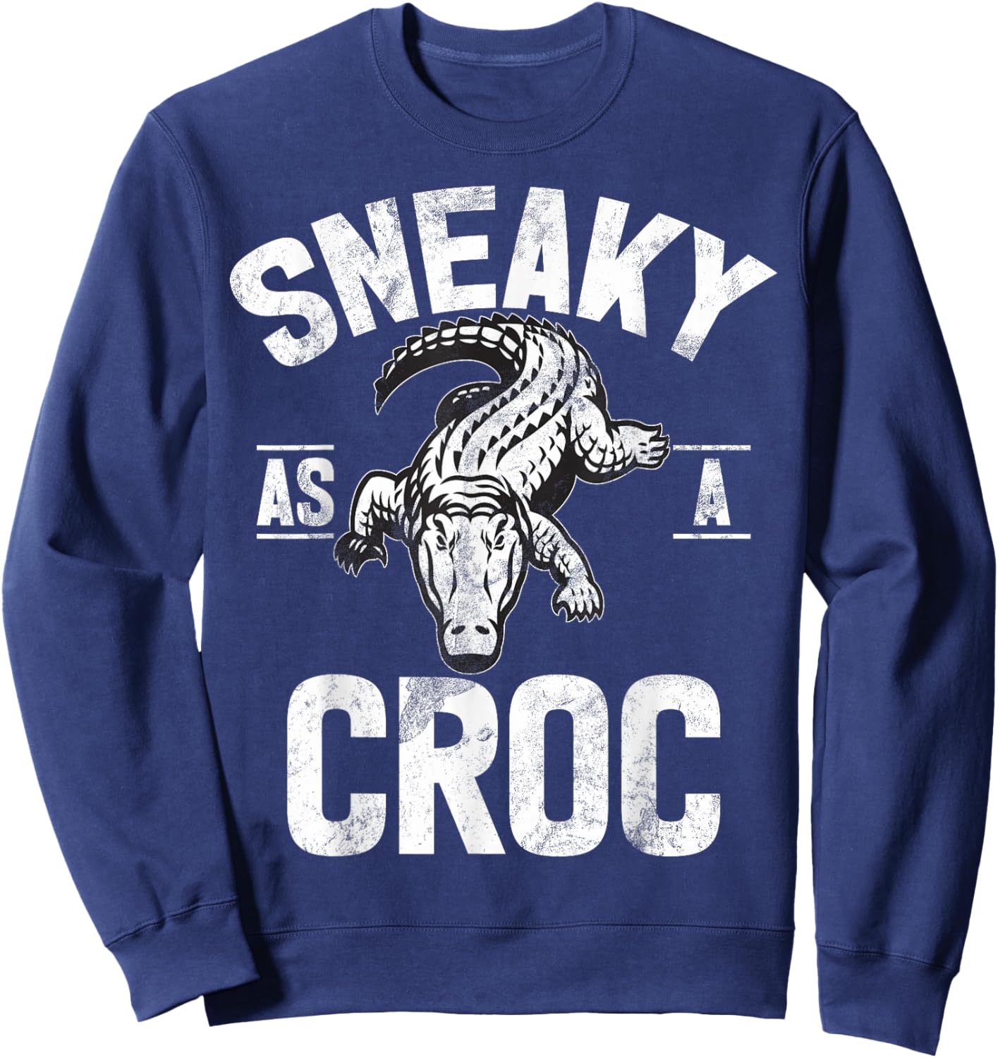Sneaky as a Croc Crocodile Sweatshirt - Sweatshirt | Navy