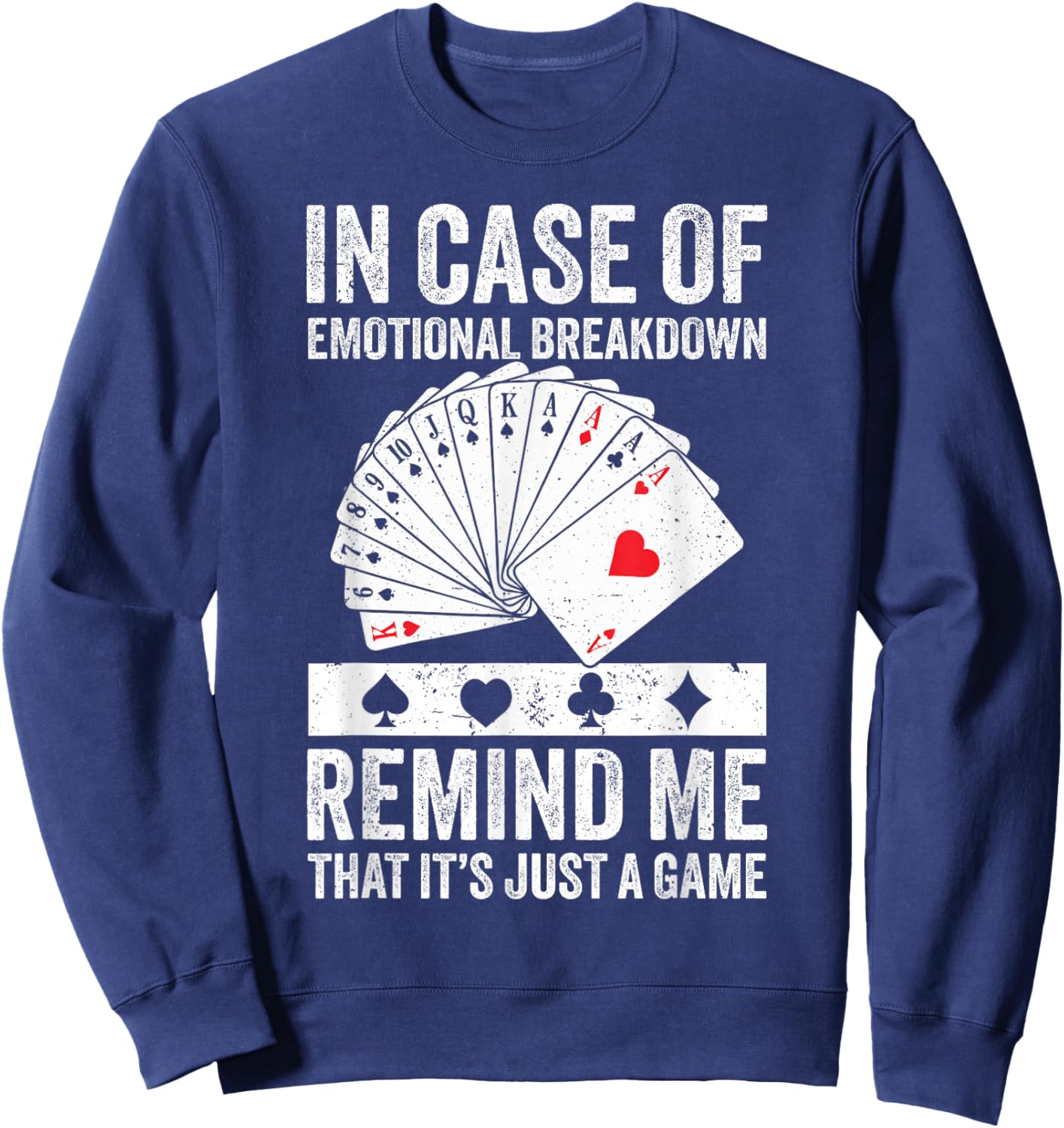 Bid Whist Sweatshirt - Sweatshirt | Navy