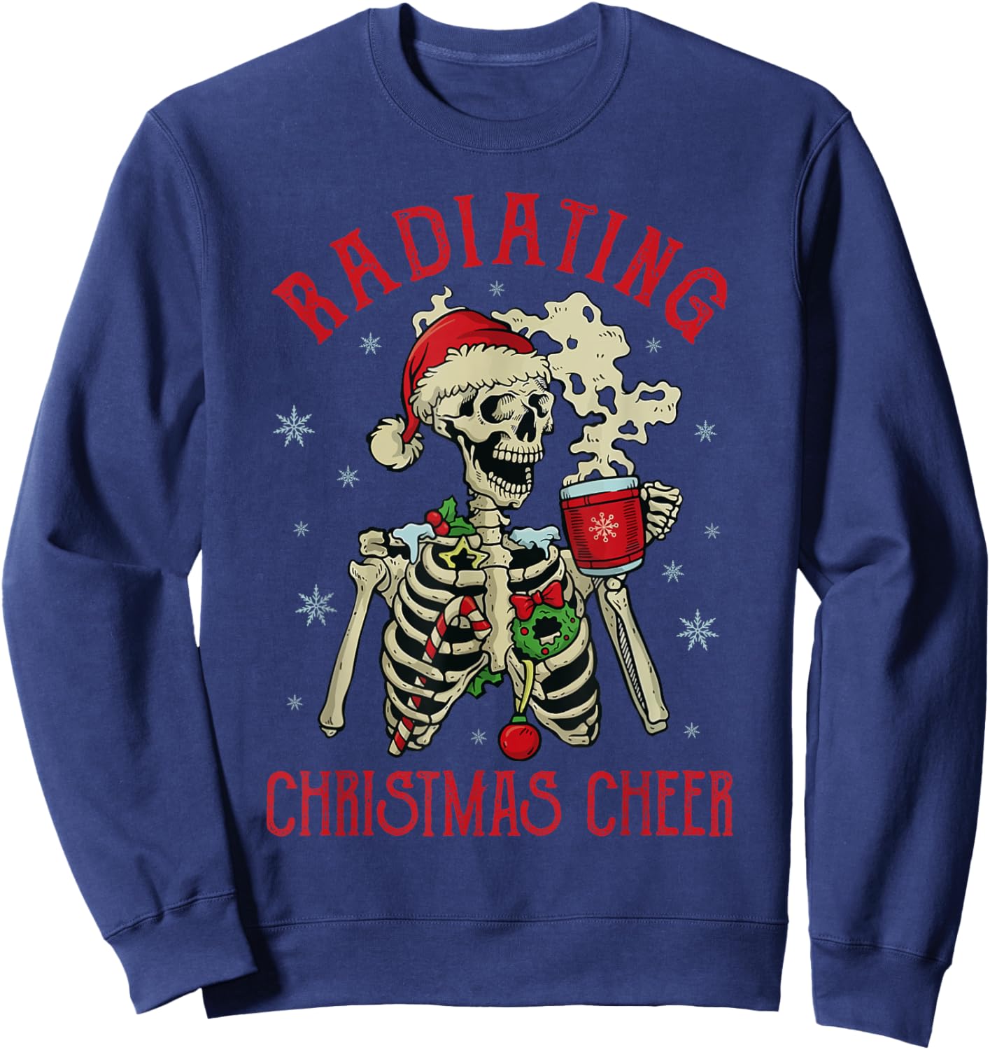 Santa Skeleton Sweatshirt - Sweatshirt | Navy