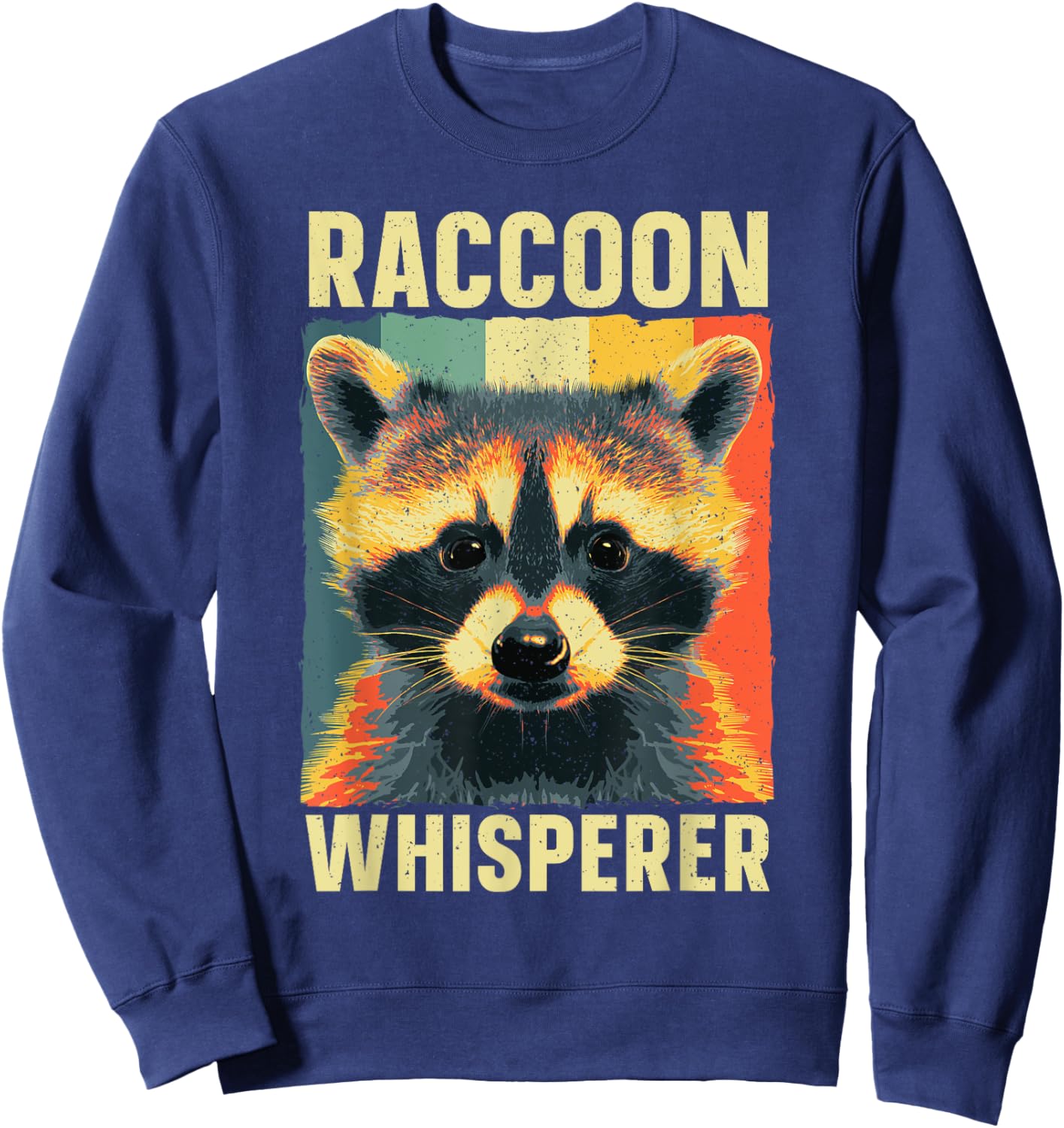 Cute Raccoon Design Women Kids Racoon Lover Raccoon Sweatshirt - Sweatshirt | Navy