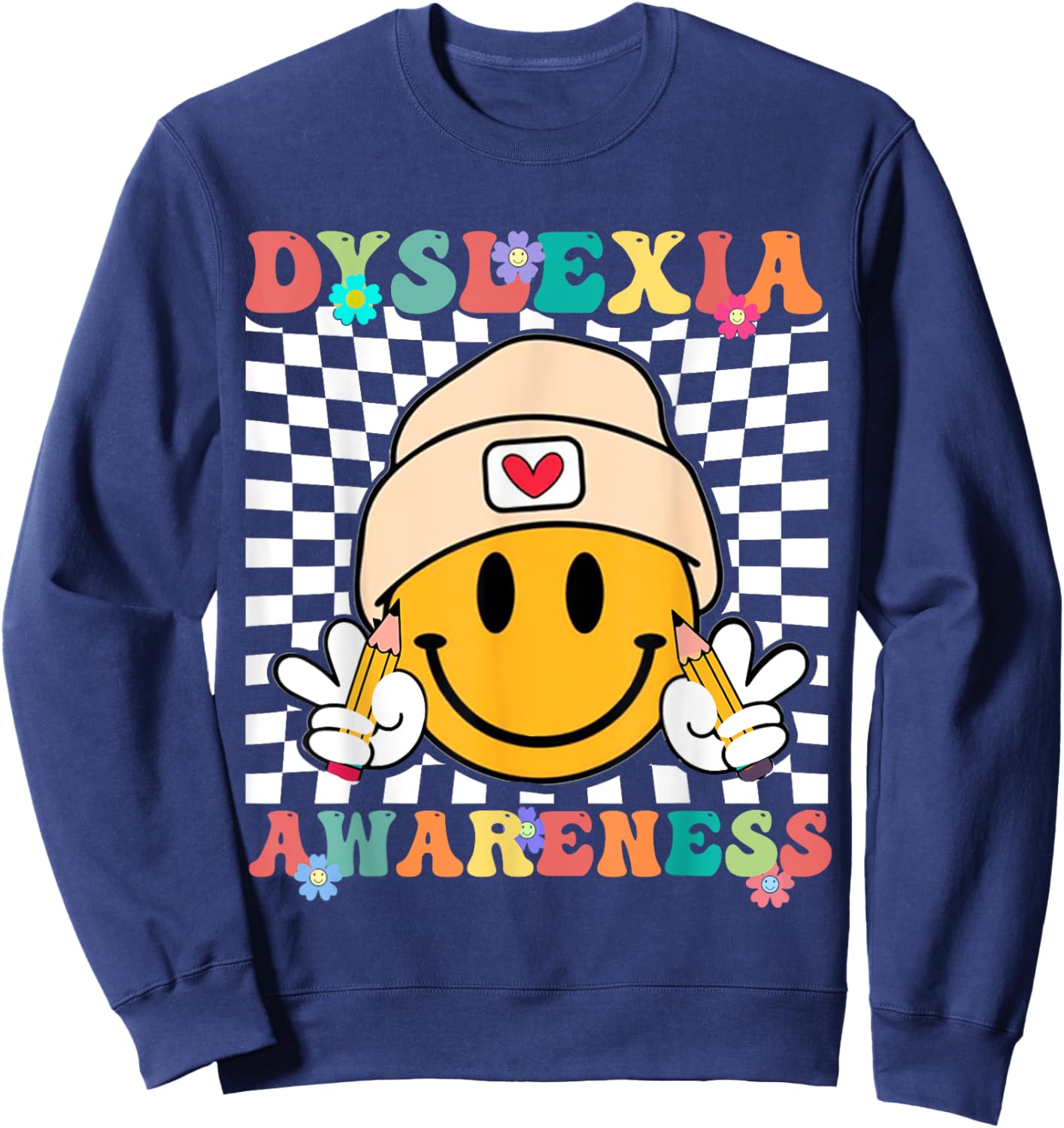 Dyslexia Awareness Dyslexia Specialist Teacher Sweatshirt - Sweatshirt | Navy