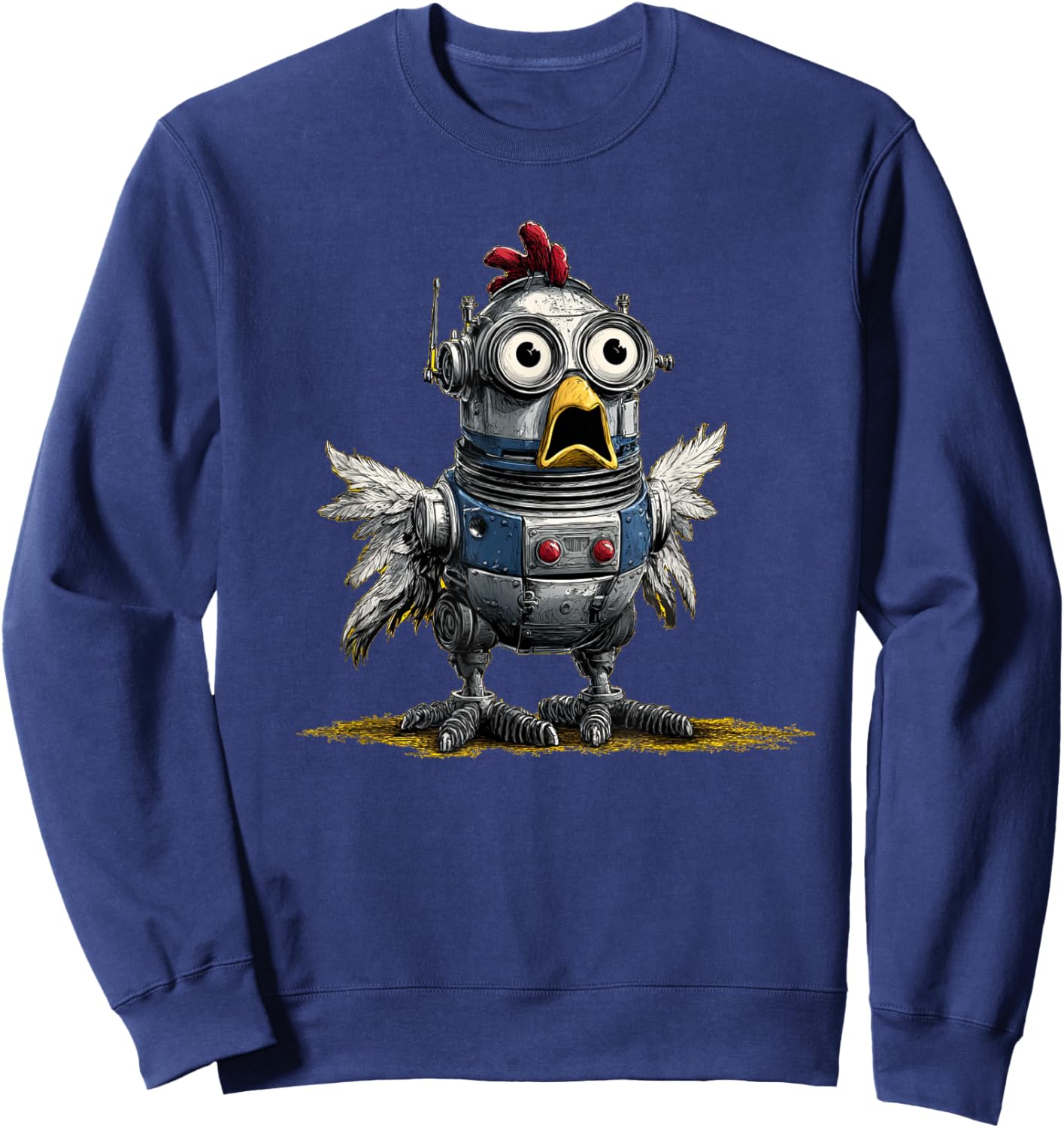 Future Chicken Costume for Robots and Animals Fans Sweatshirt - Sweatshirt | Navy