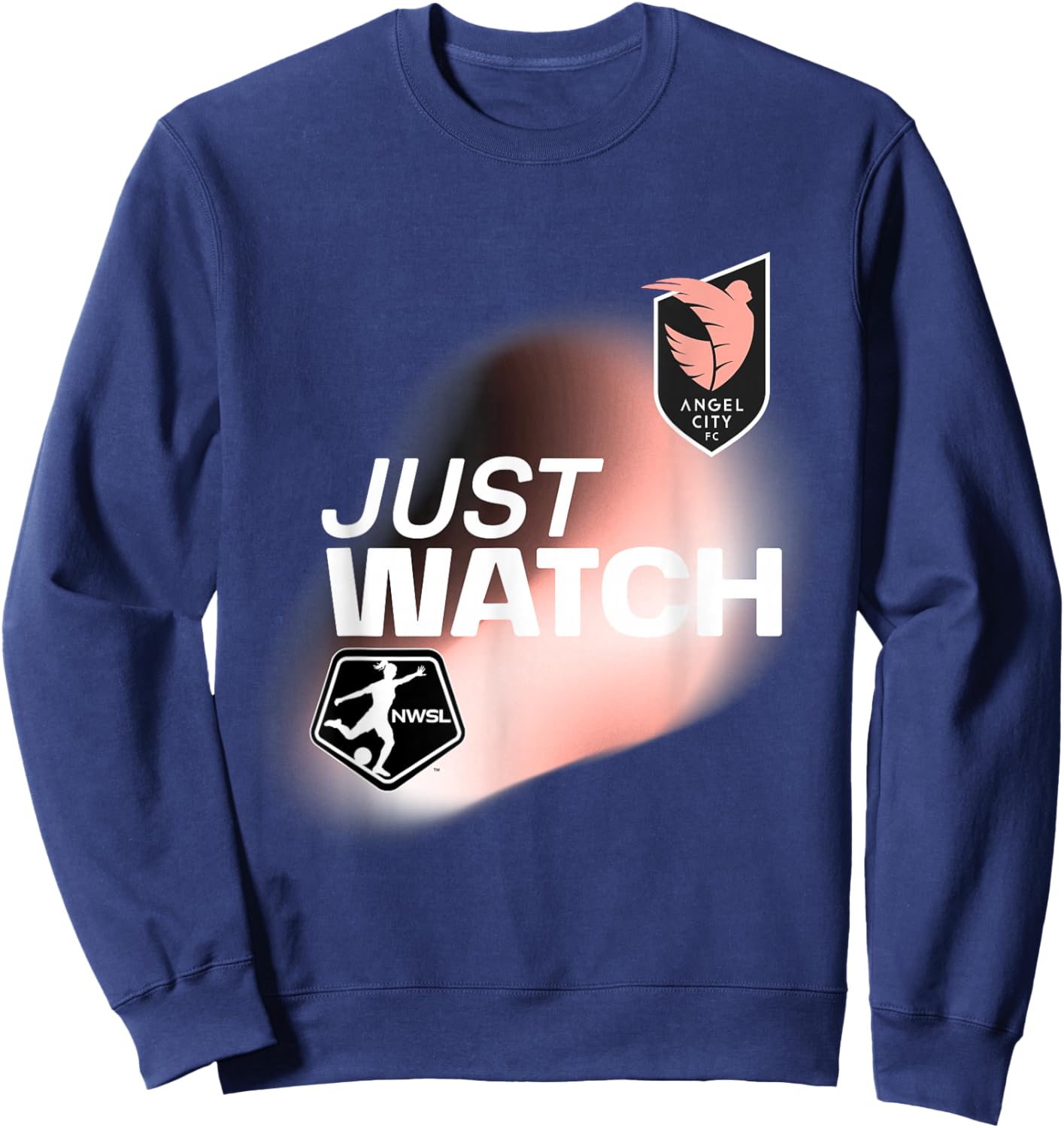 Officially Licensed Angel City FC Just Watch NWSL Sweatshirt - Sweatshirt | Navy