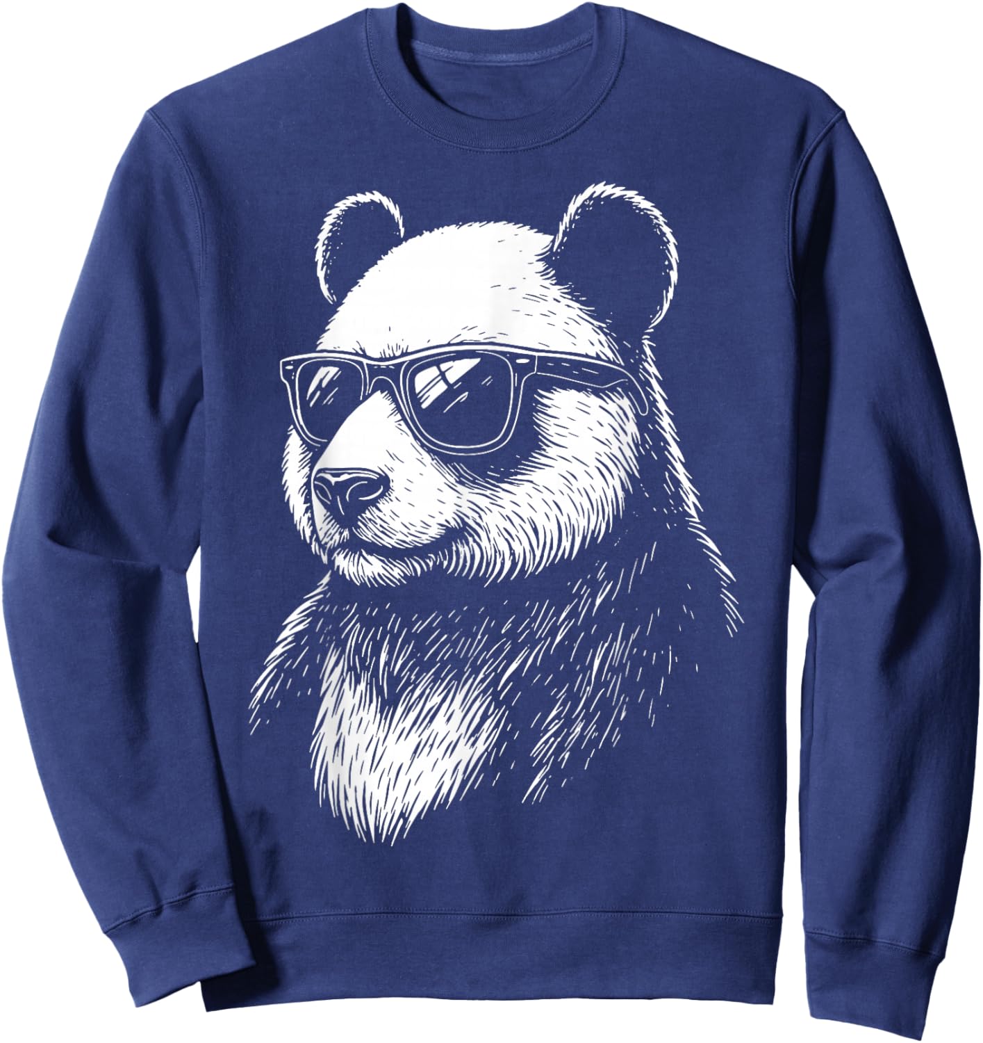 Panda Sunglasses Sweatshirt - Sweatshirt | Navy