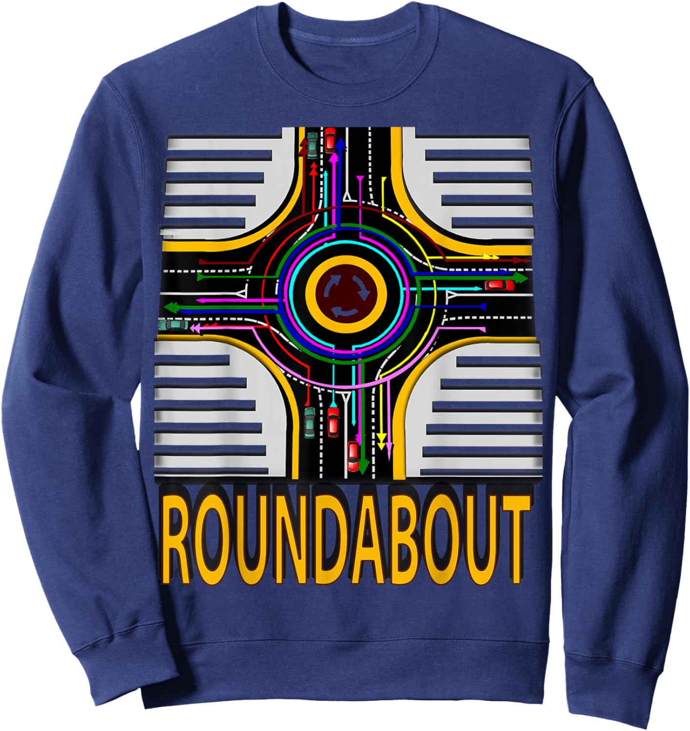 Roundabout traffic direction Sweatshirt - Sweatshirt | Navy